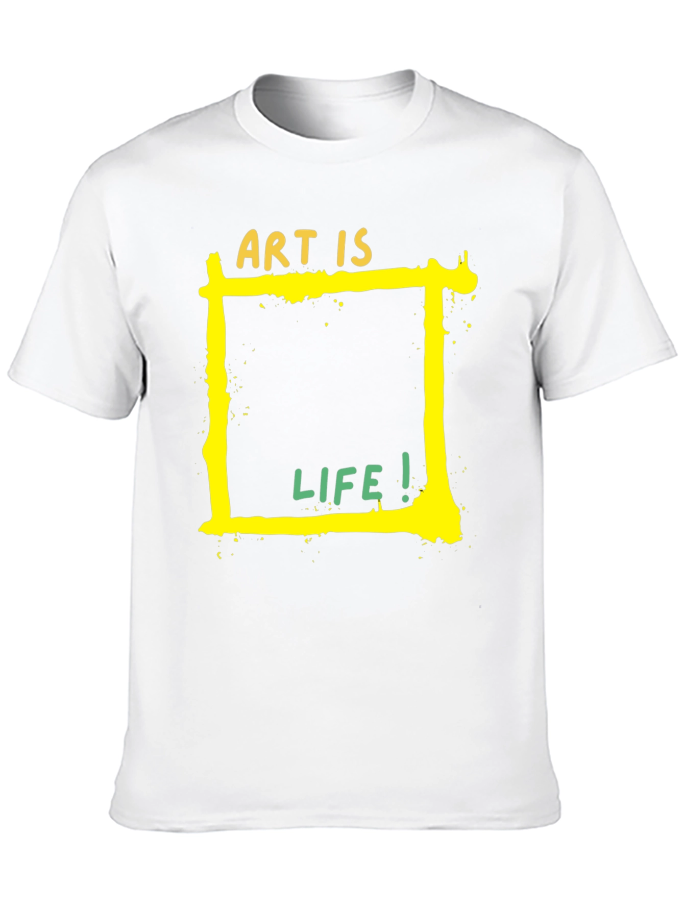 Black Art is Life Graphic Tee - Black Unisex T-Shirt view 10