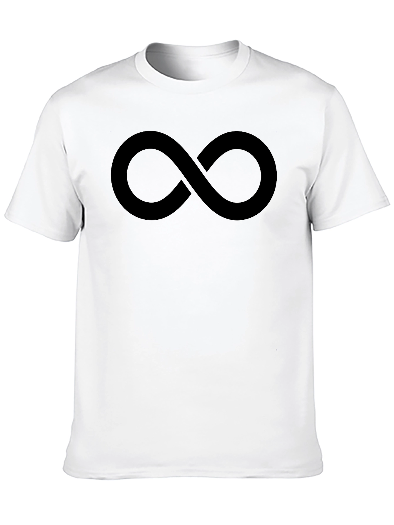 Black Infinity Symbol Black T-Shirt view 10