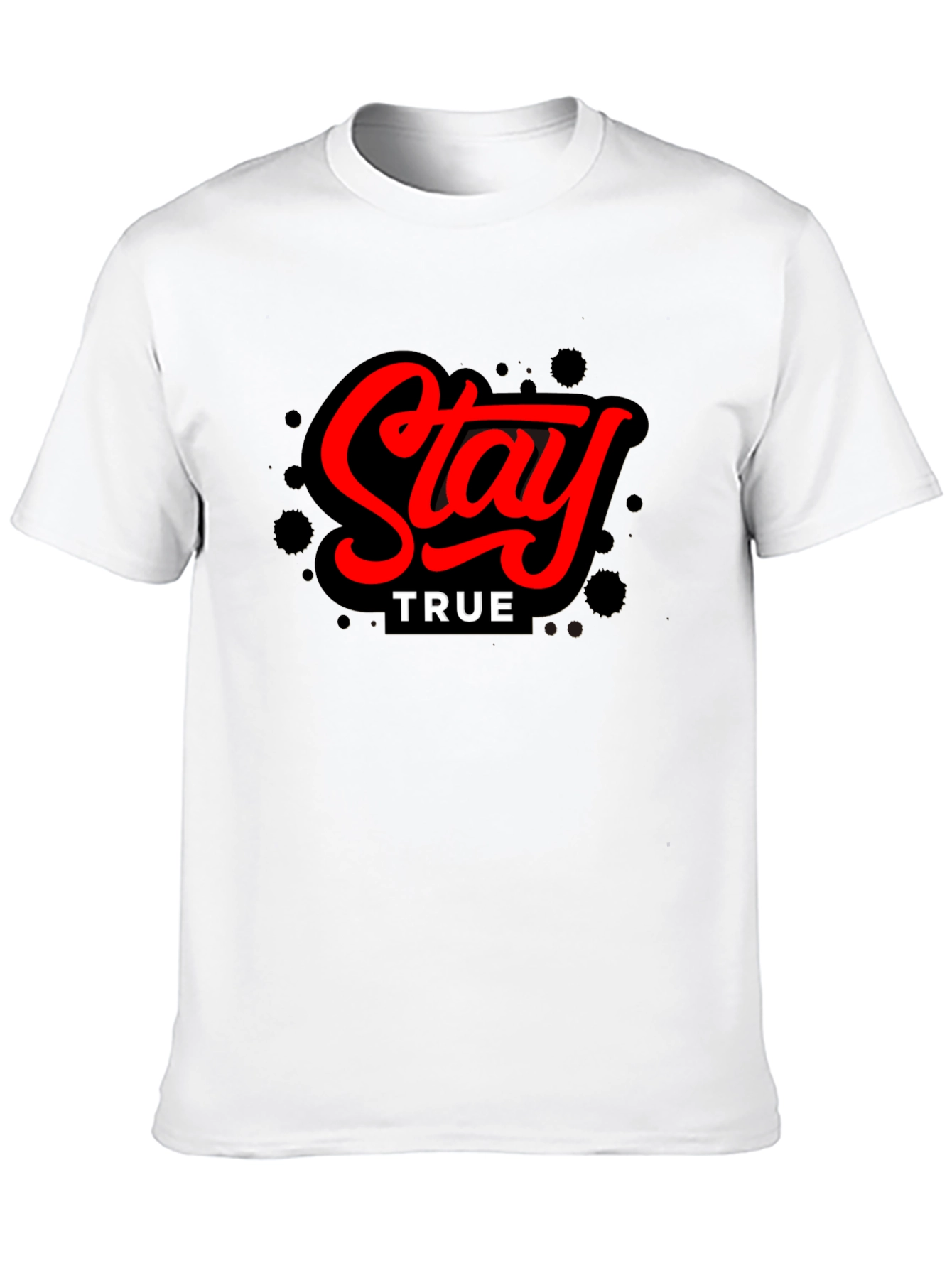 Black Stay True Black Graphic Tee view 10