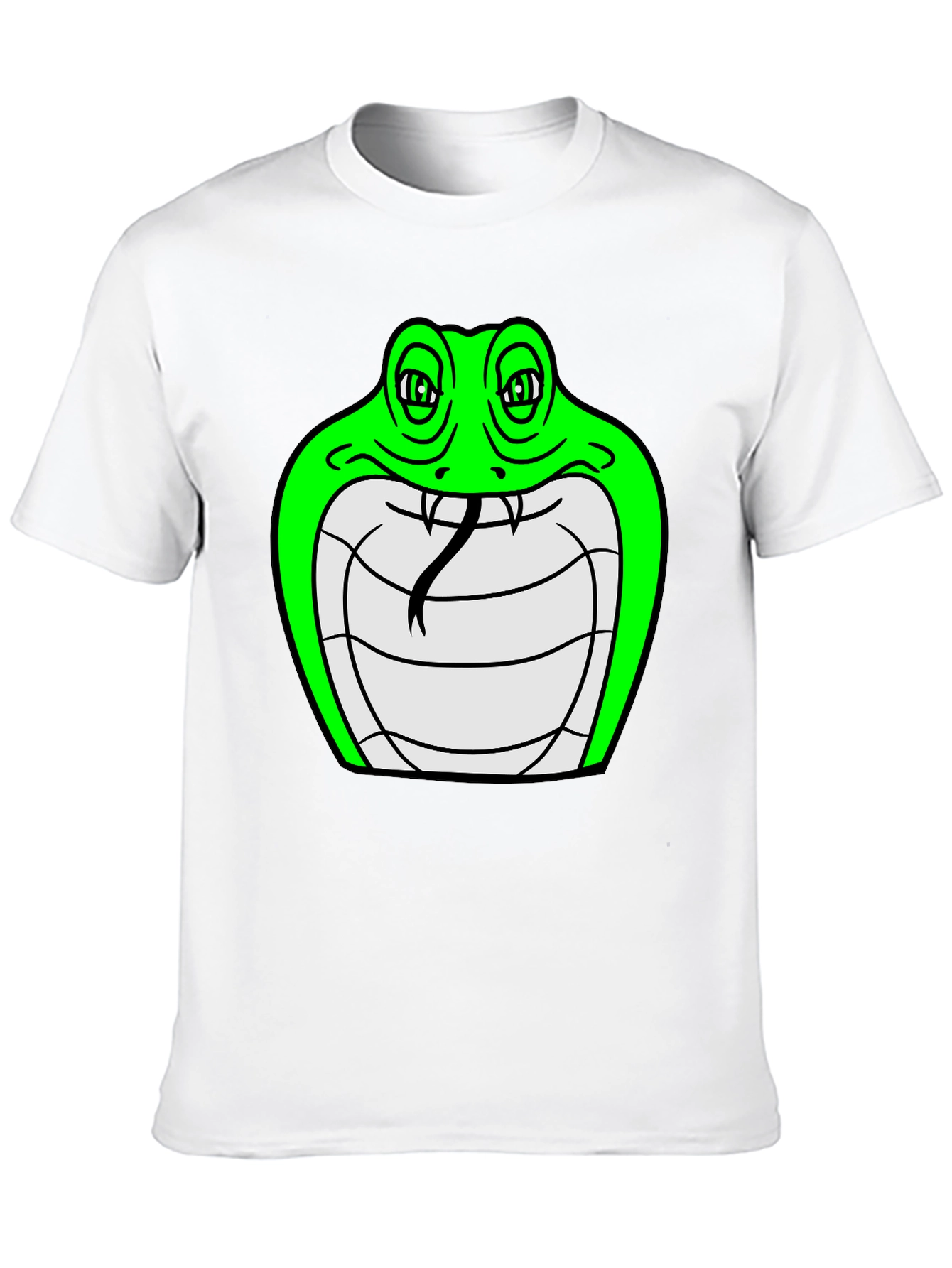 Black Cobra Graphic Tee - Cool Snake Design view 10