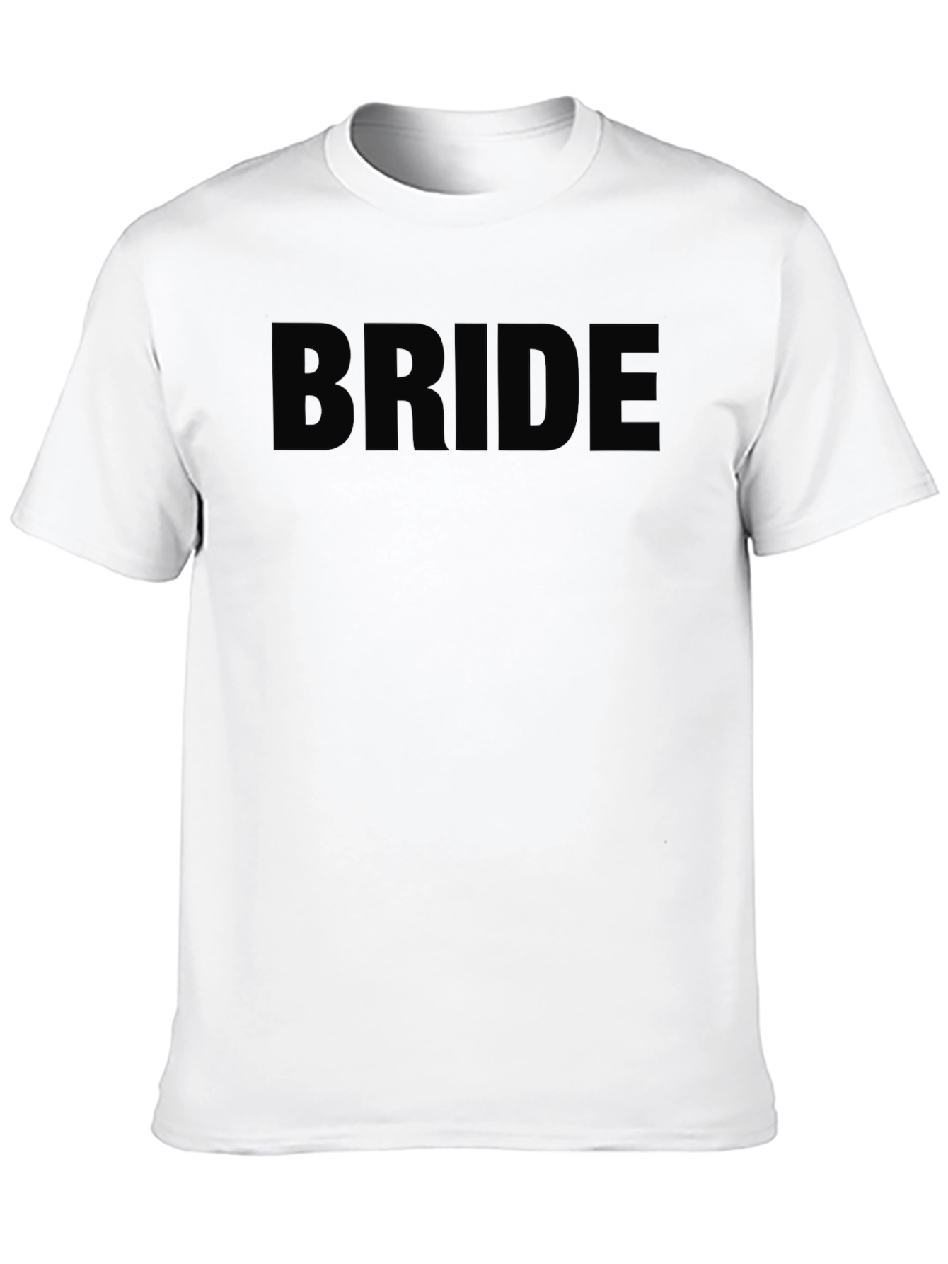 Black Bride Crew T-Shirt - Wedding Party Apparel view 10