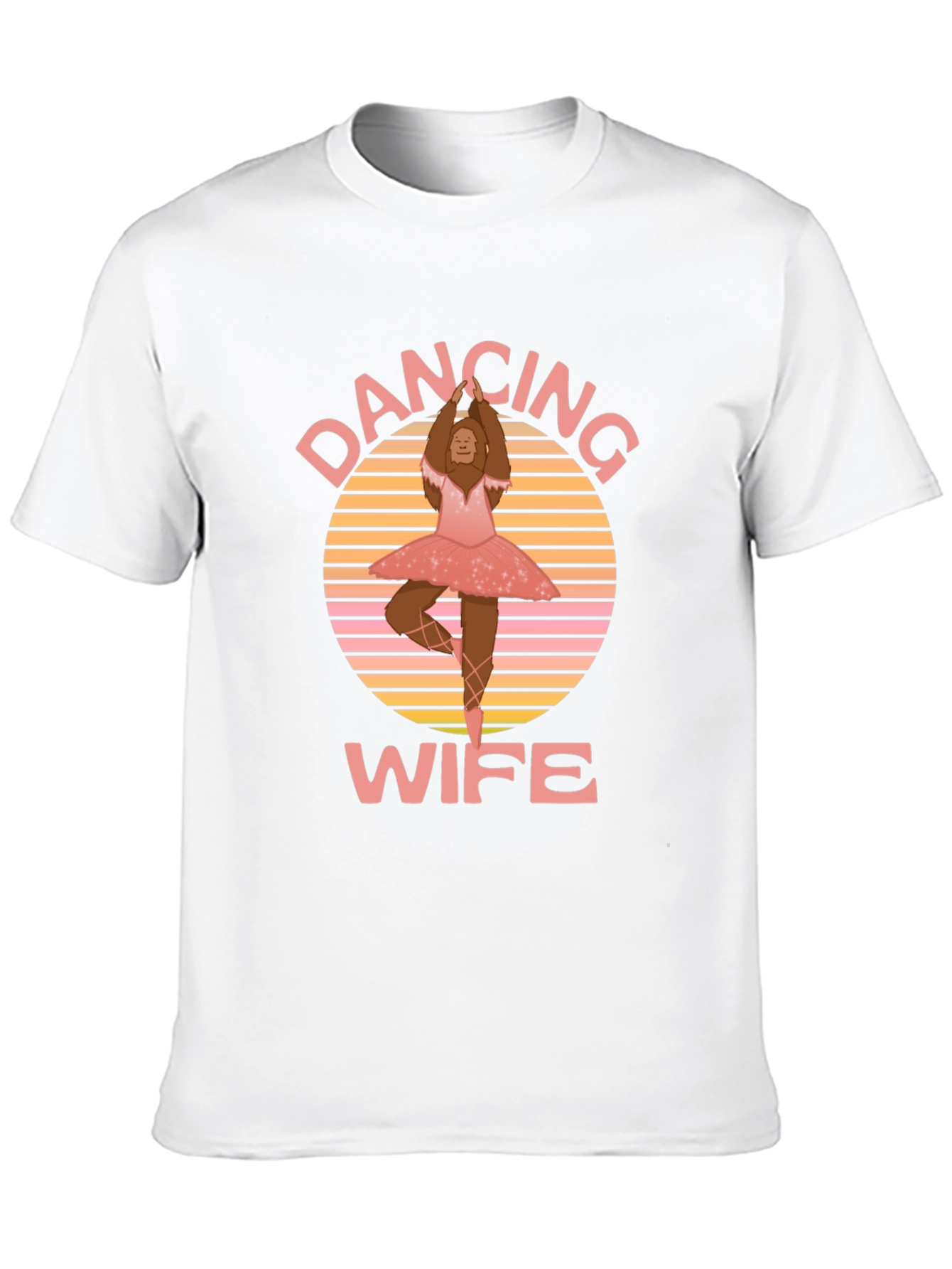 Black Dancing Wife T-Shirt - Bigfoot Ballerina Tee view 10