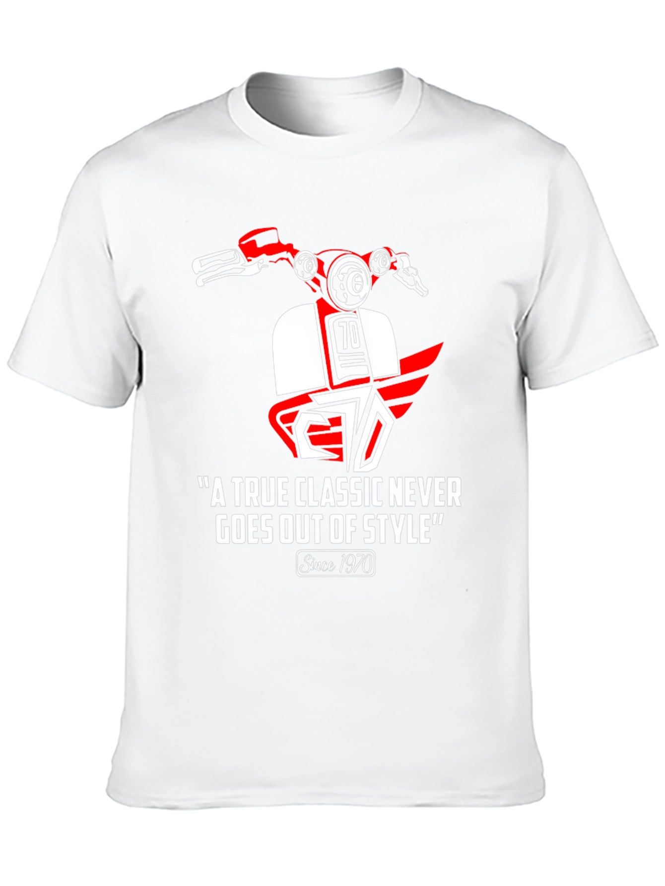 Black Vintage 1970s Scooter Graphic T-Shirt - Classic Style view 10