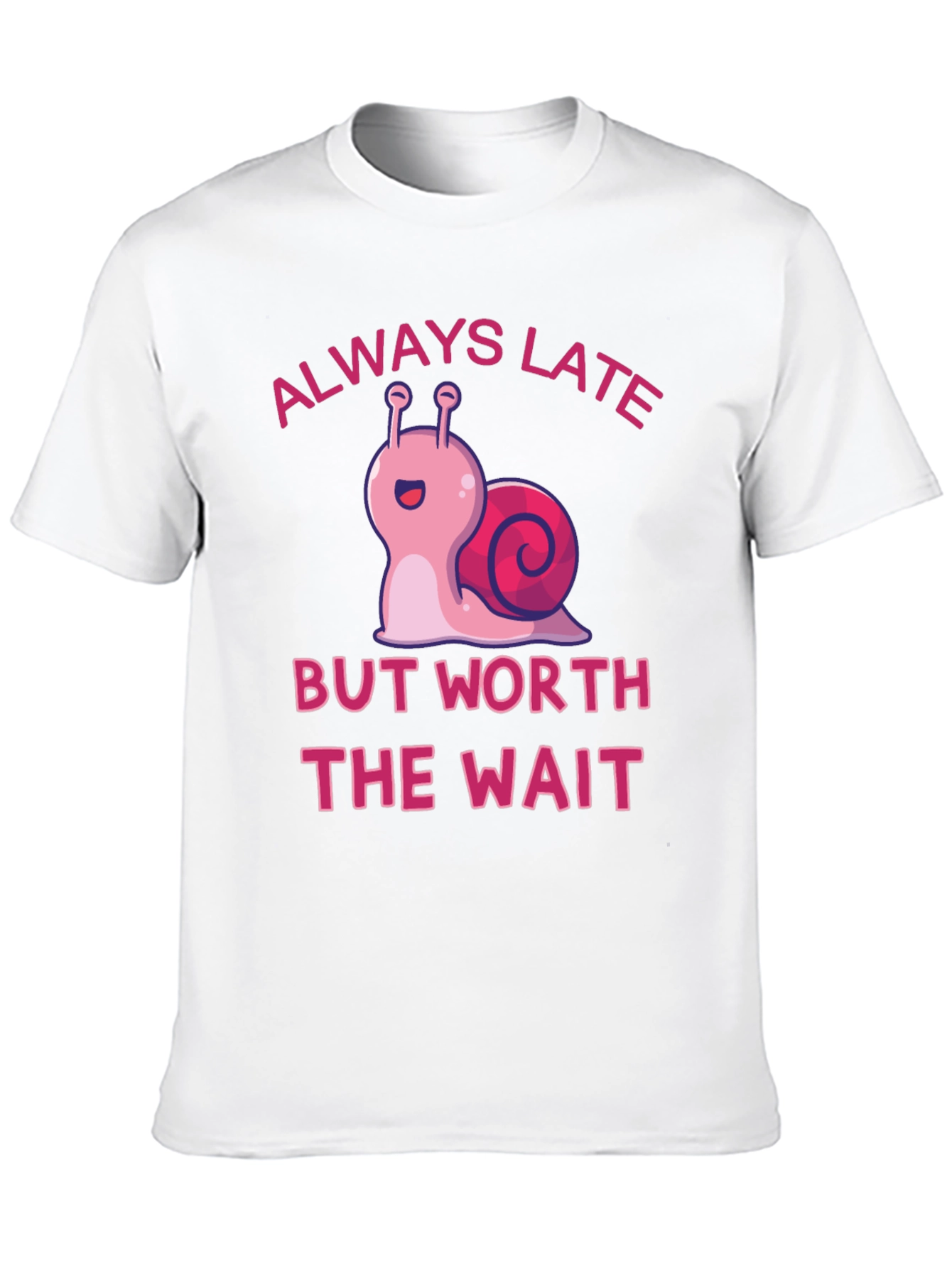 Black Always Late Snail Graphic Tee view 10