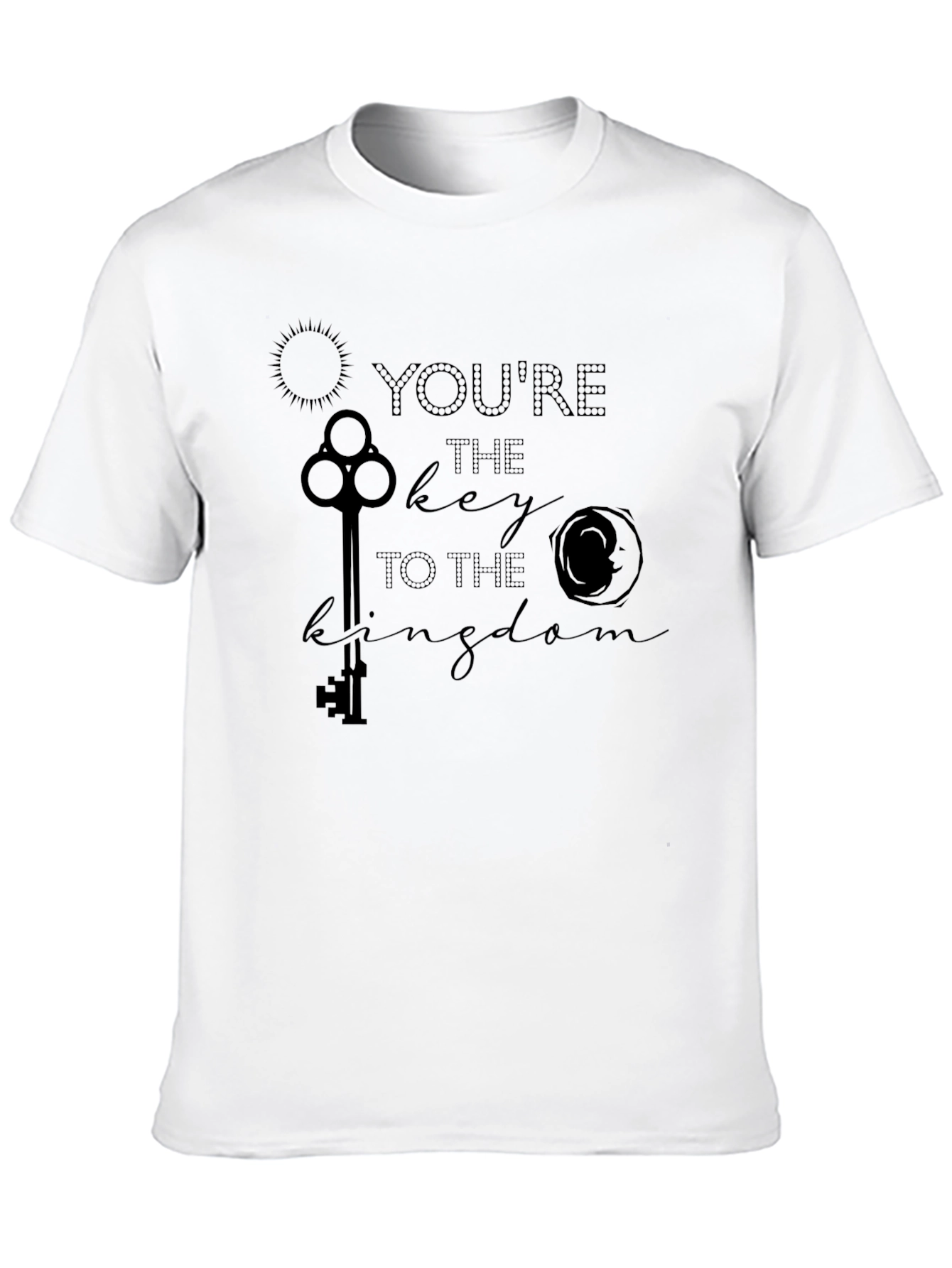 Black You're The Key To The Kingdom Black T-Shirt view 10