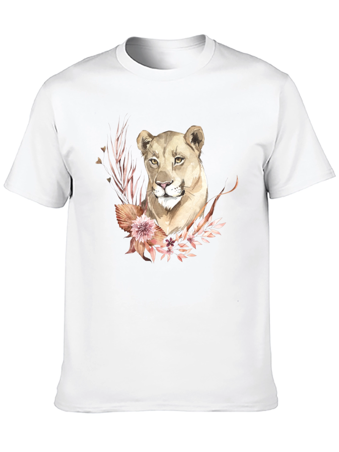Black Lioness Floral Graphic Tee - Black view 10