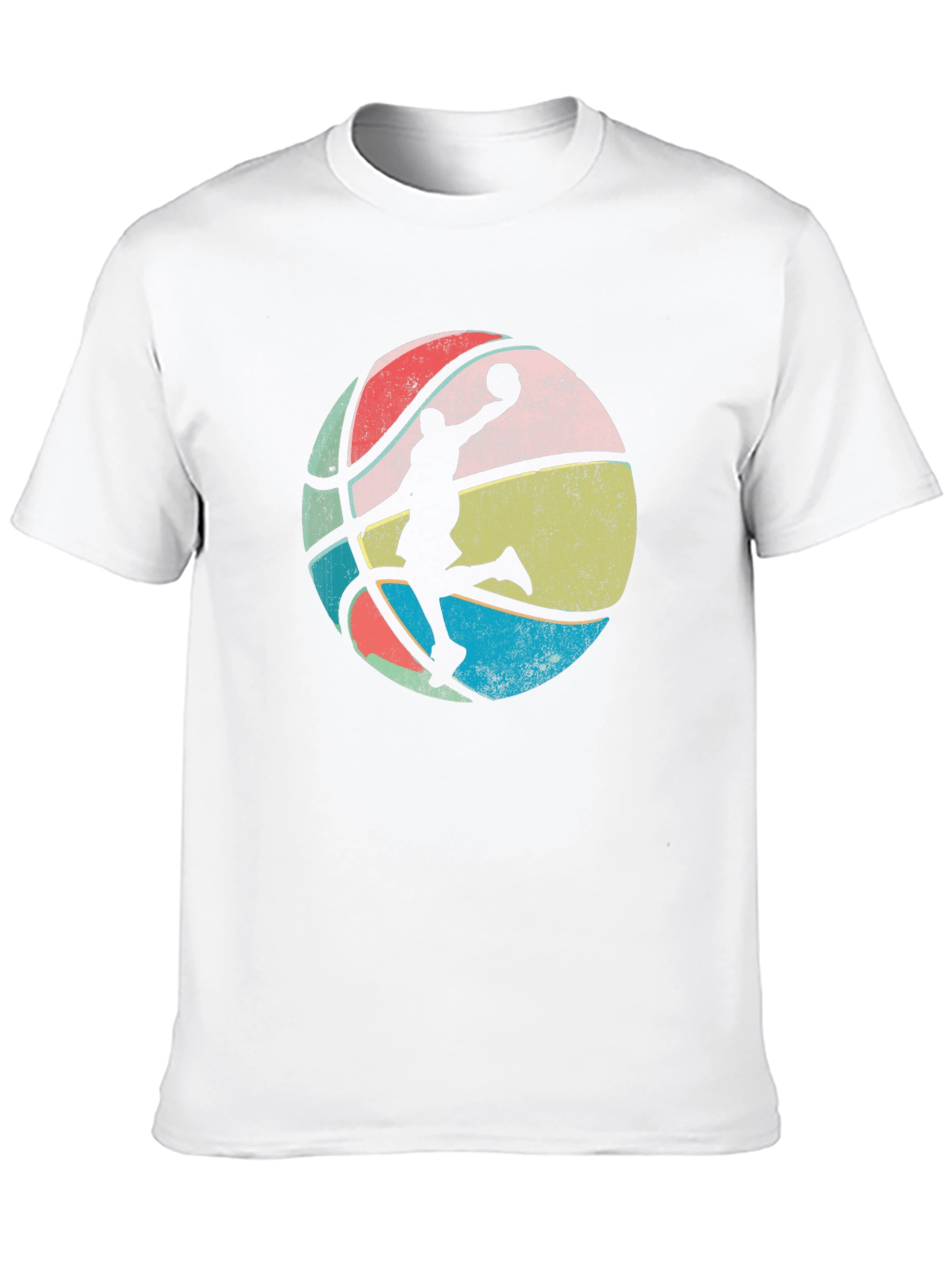 Black Retro Basketball Player Graphic Tee view 10