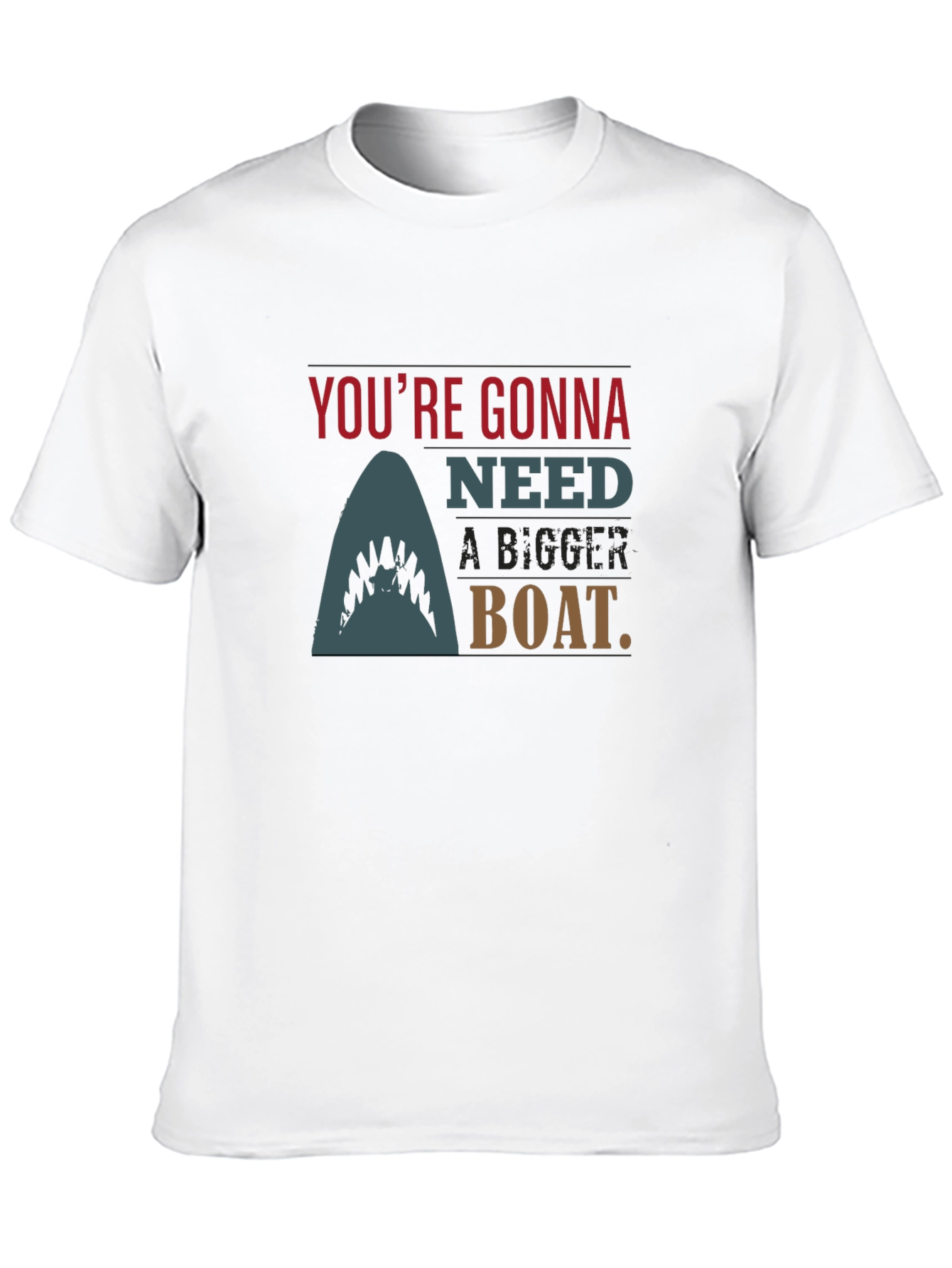 Black You're Gonna Need A Bigger Boat Black T-Shirt view 10