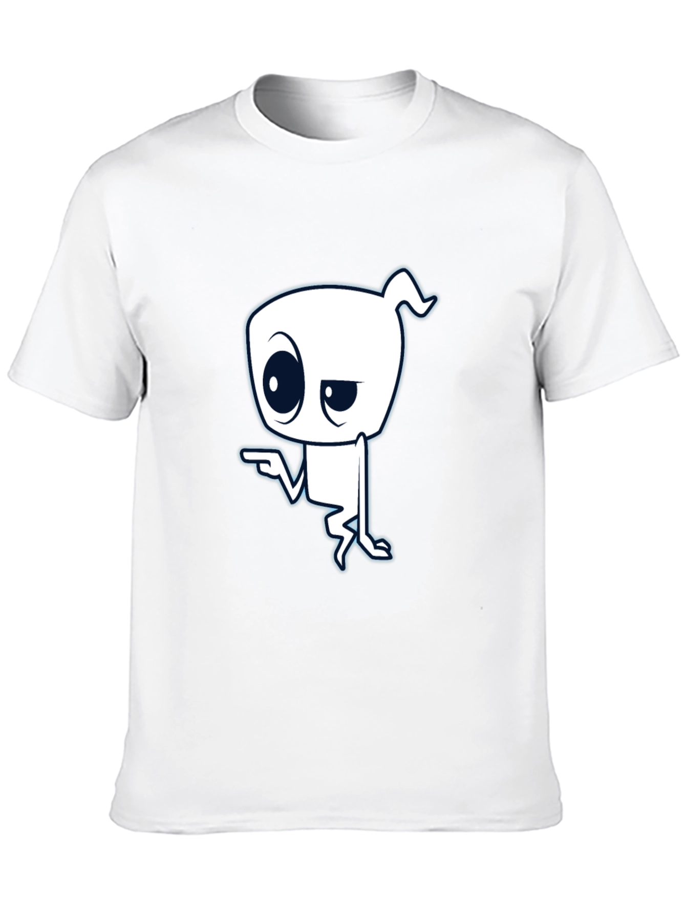 Black Cool Ghost Graphic Black T-Shirt view 10