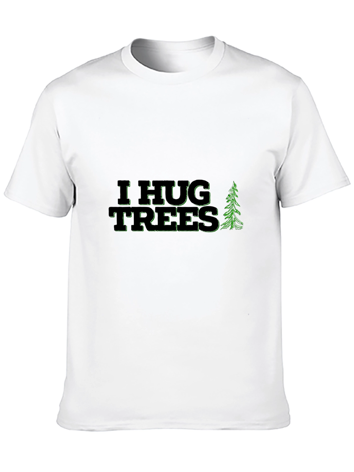 Black I Hug Trees Graphic Tee - Nature Lover Shirt view 10