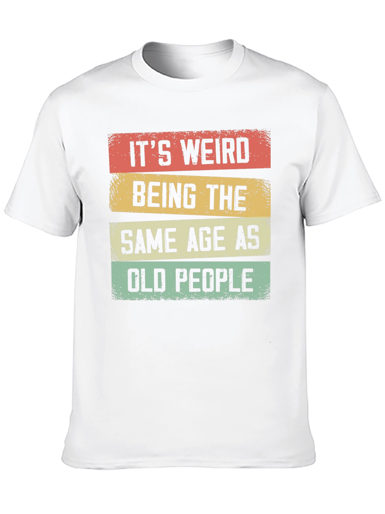 Black Funny "Old People" Graphic T-Shirt view 10