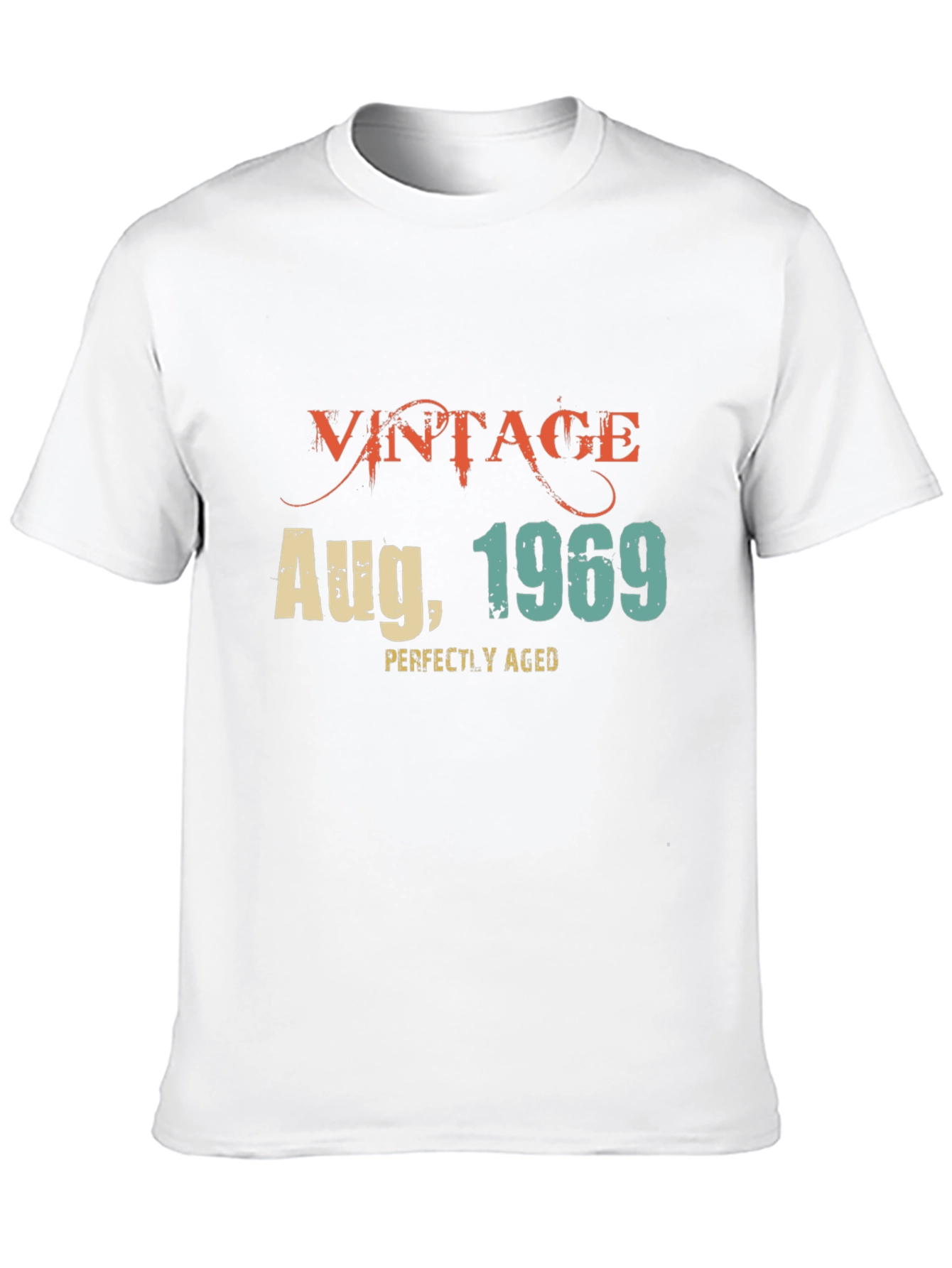 Black Vintage August 1969 T-Shirt - Perfectly Aged view 10