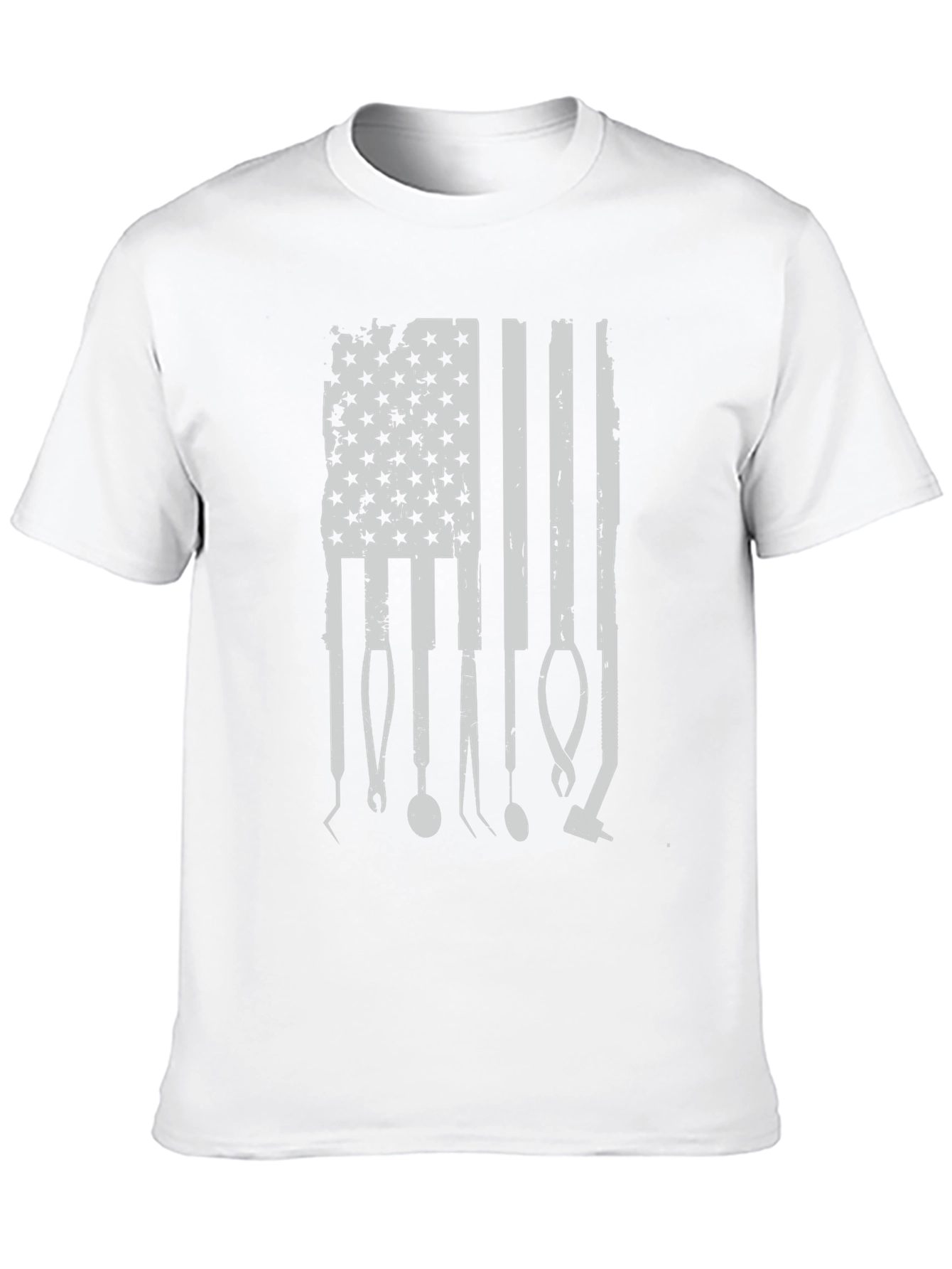 Black Dental American Flag T-Shirt view 10