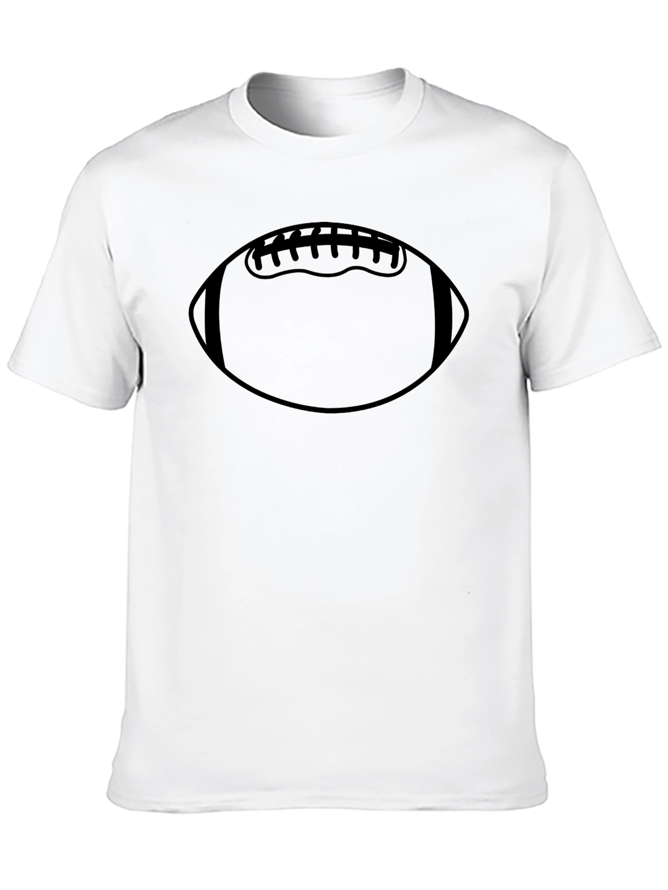 Black Football Graphic T-Shirt - Casual Black Tee view 10