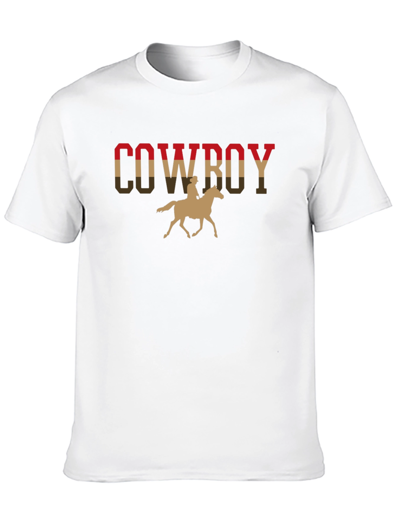 Black Cowboy Horse Graphic Tee view 10
