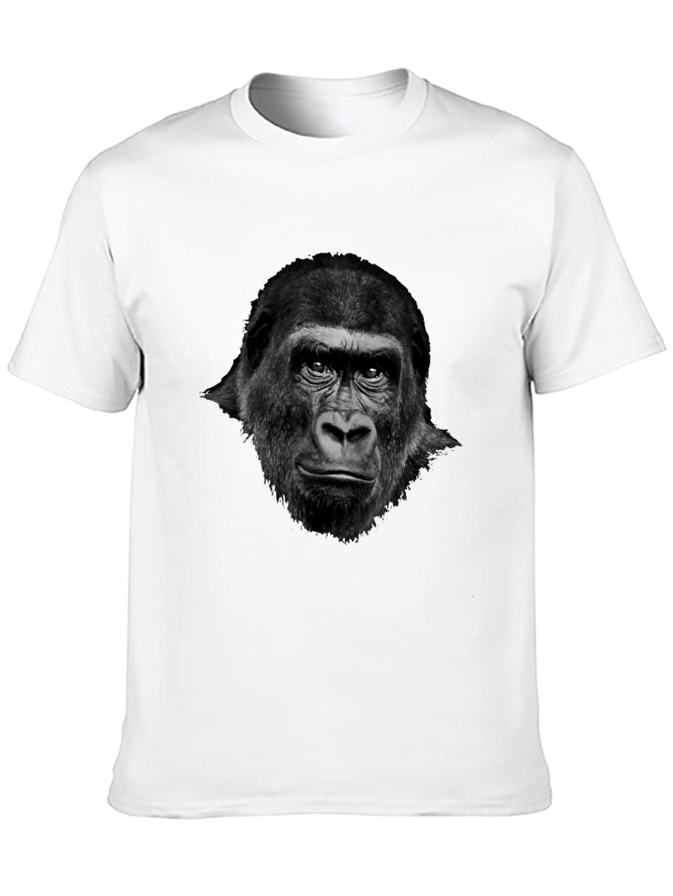 Black Gorilla Graphic Tee - Cool Animal Print Shirt view 10