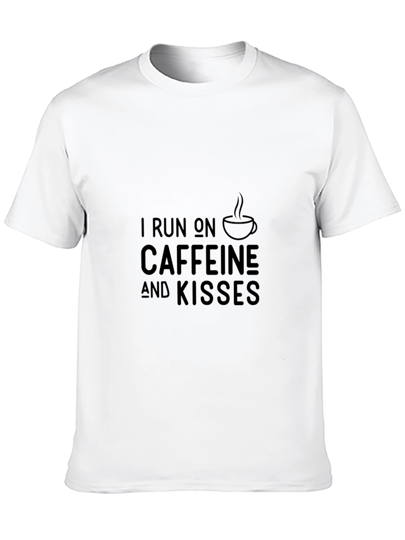 Black Caffeine and Kisses Graphic Tee view 10