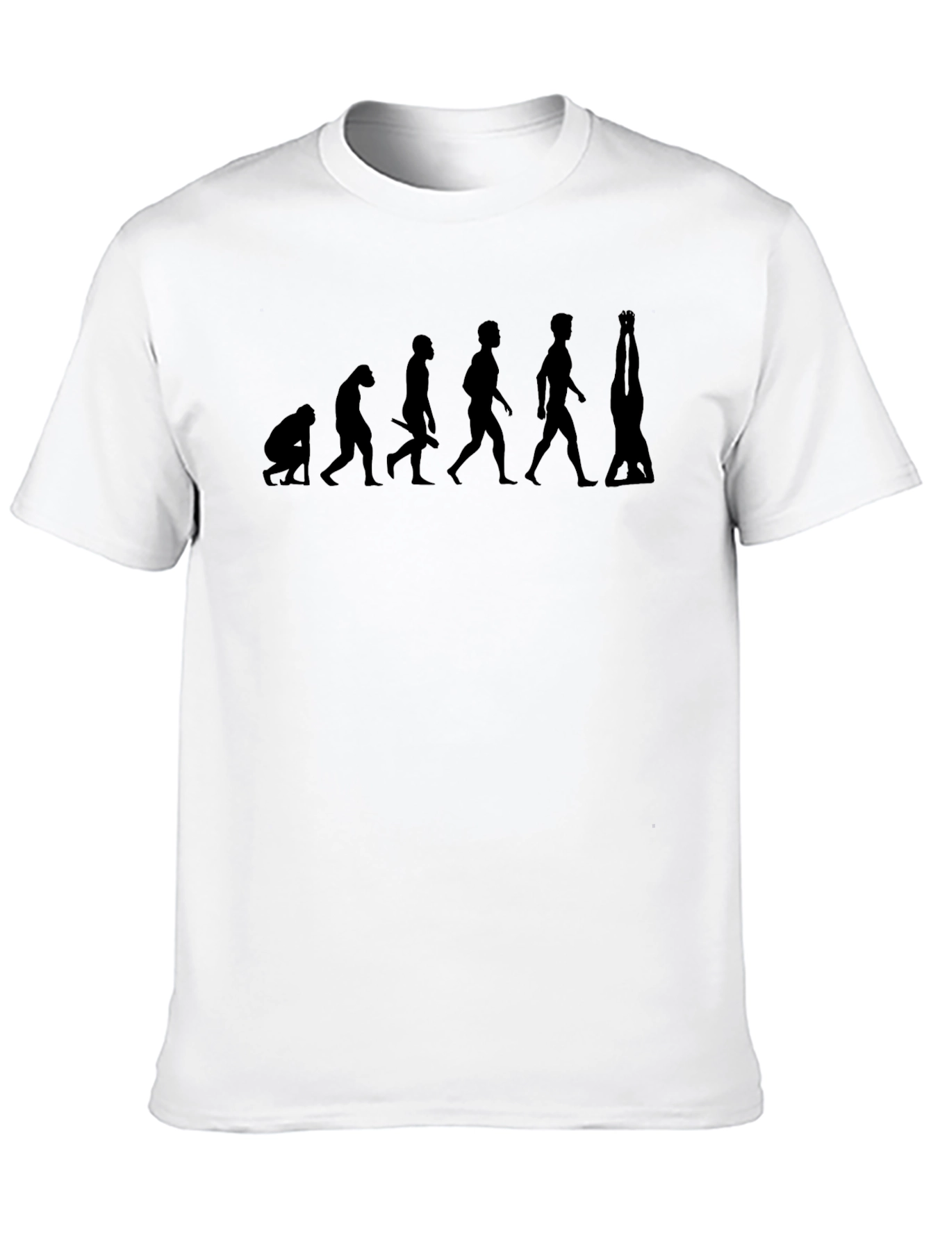 Black Evolution Handstand Graphic Tee - Mens Black T-Shirt view 10