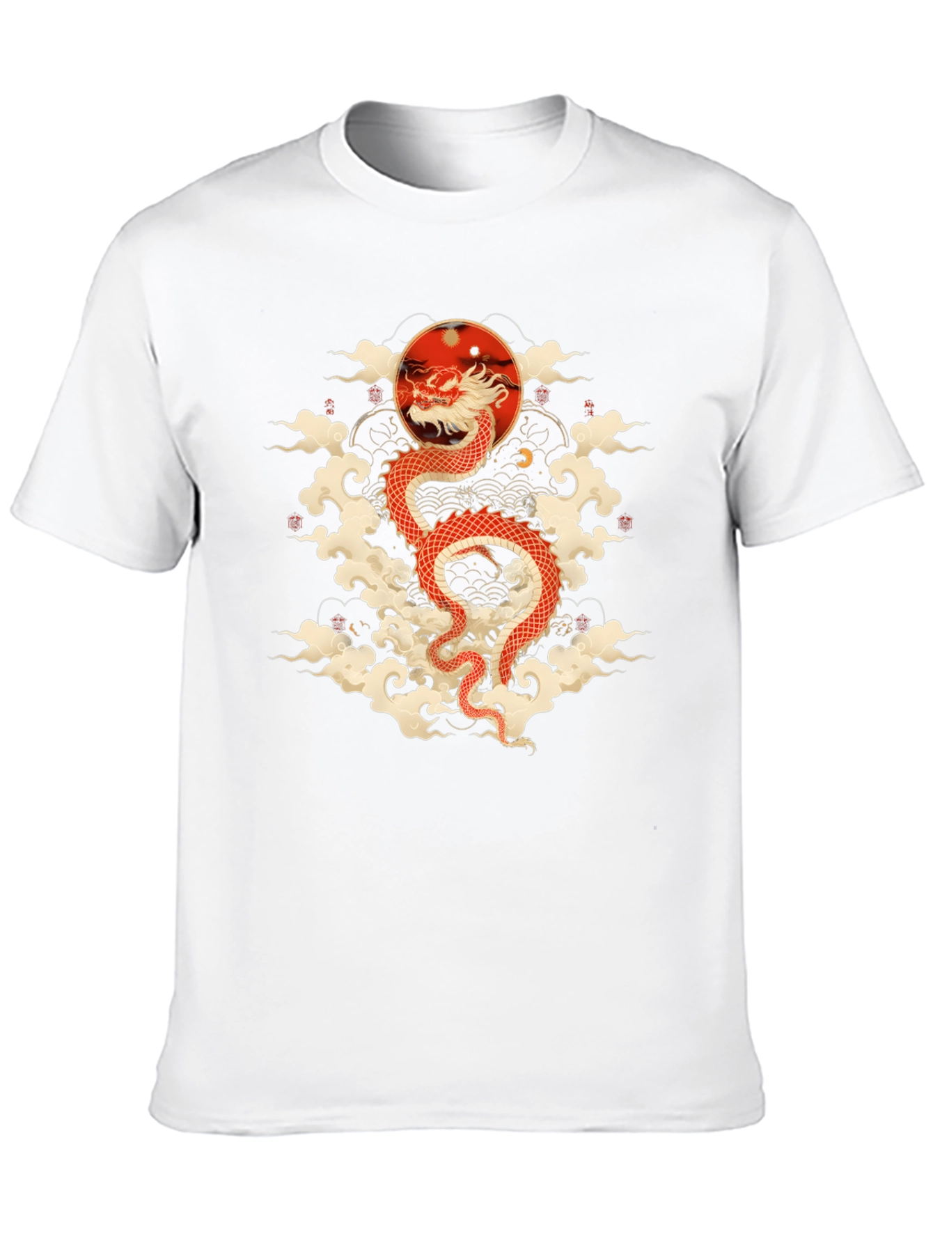 Black Dragon T-Shirt: Red Dragon, Asian Style view 10