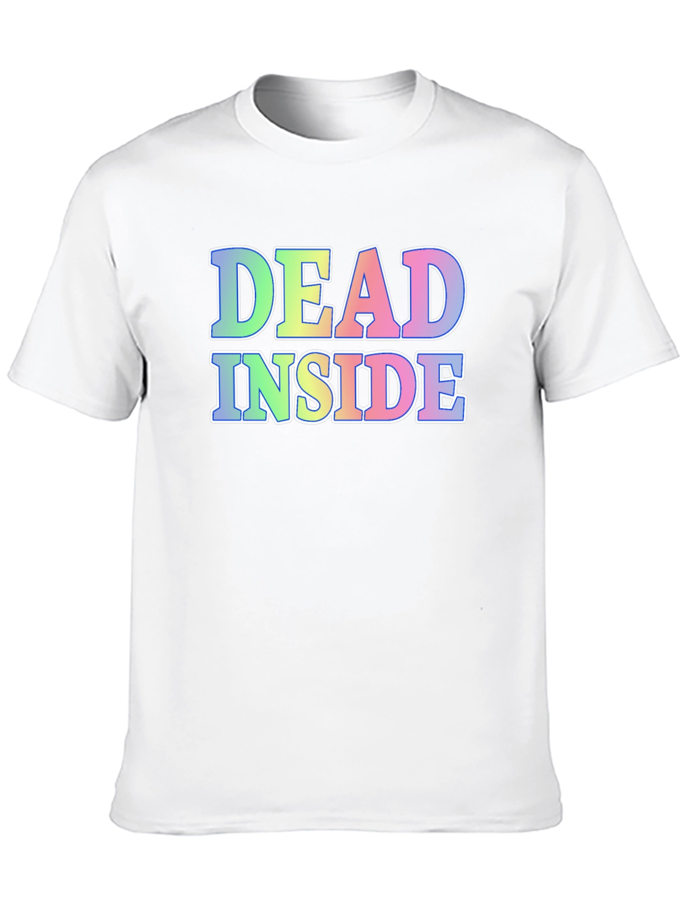 Black Dead Inside Graphic Tee - Black Cotton Blend Shirt view 10
