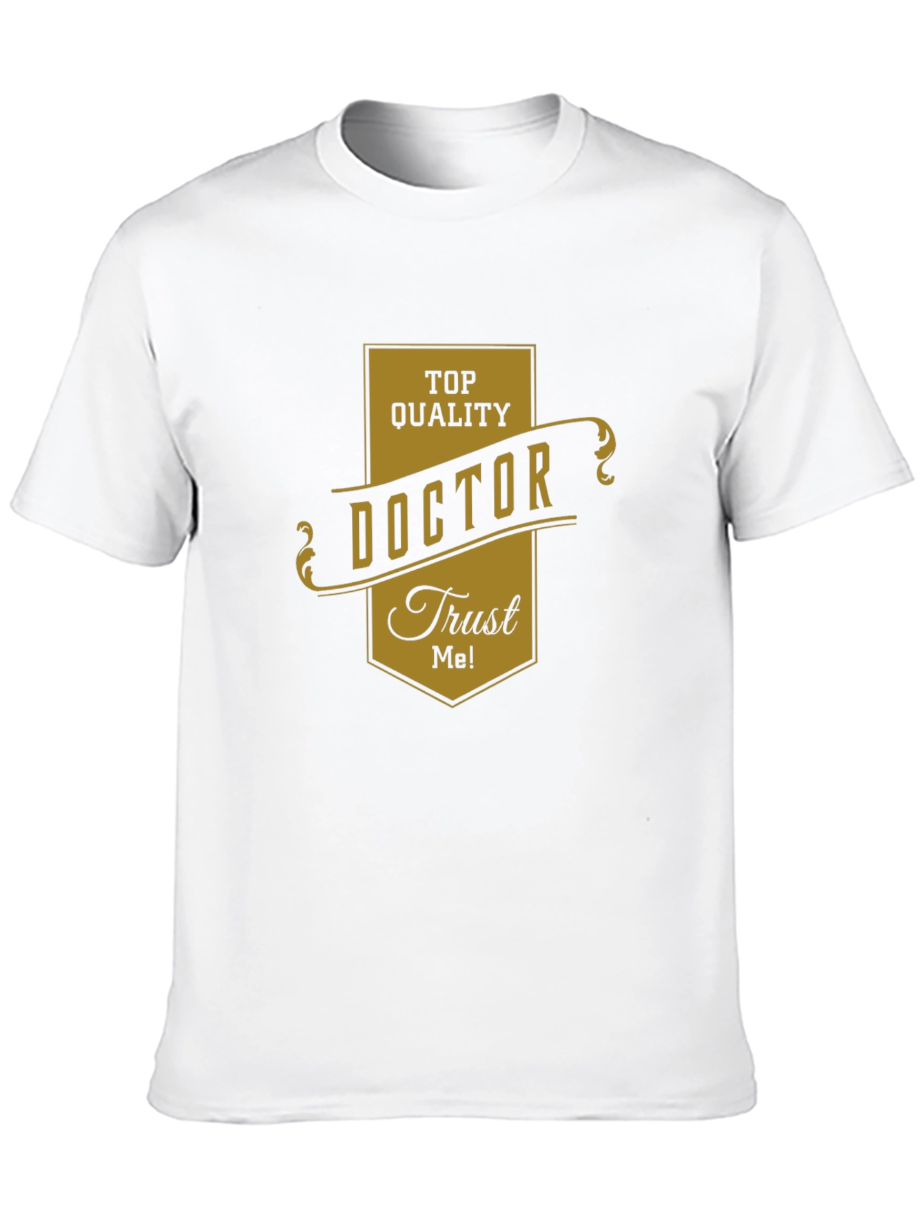 Black Top Quality Doctor Trust Me! Black T-Shirt view 10