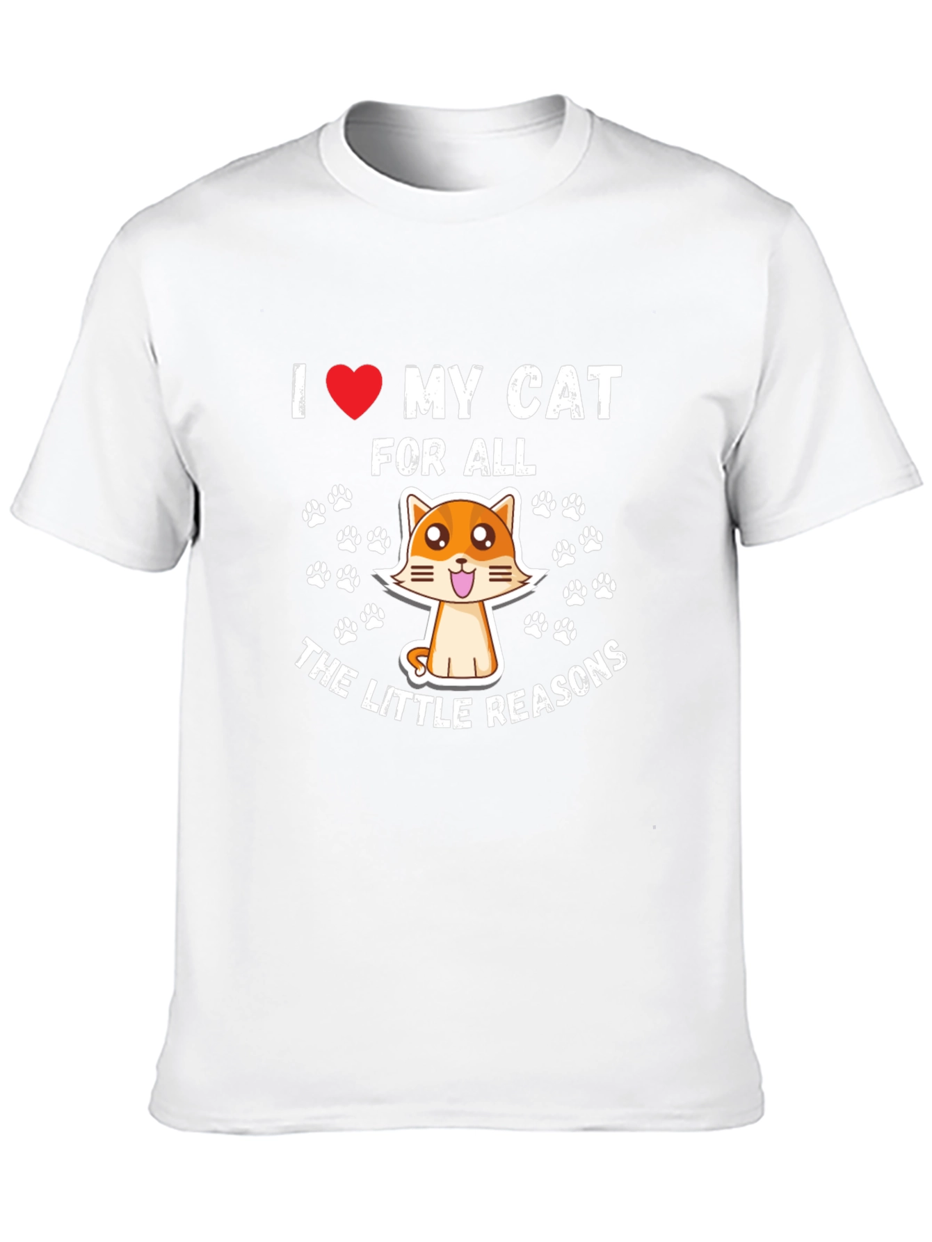 Black I Love My Cat T-Shirt view 10