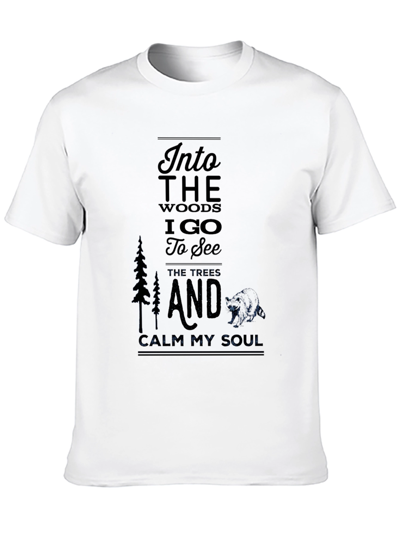 Black Into the Woods Graphic T-Shirt view 10