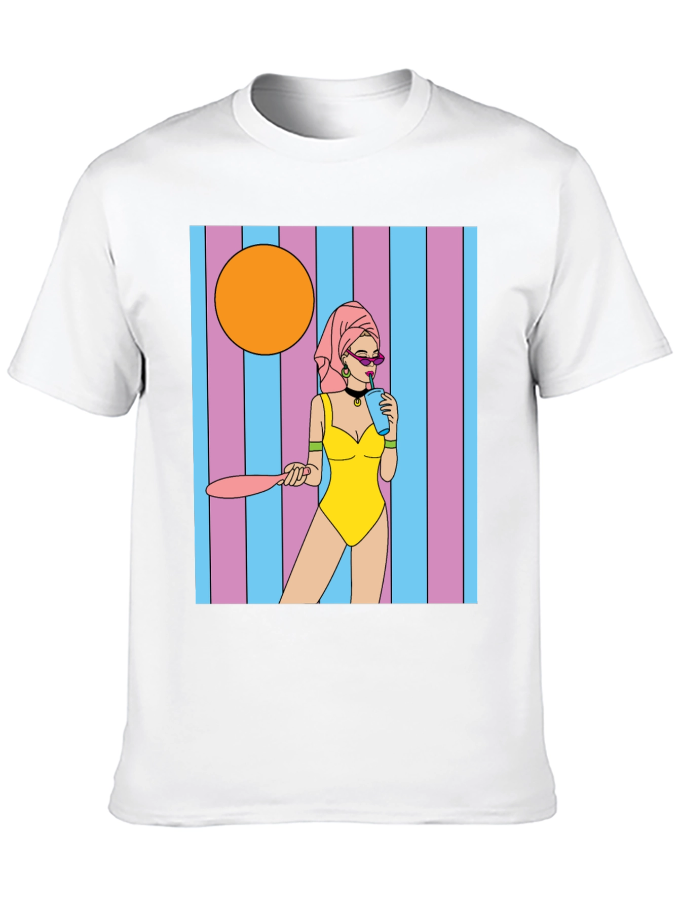 Black Retro Cartoon Graphic Tee view 10