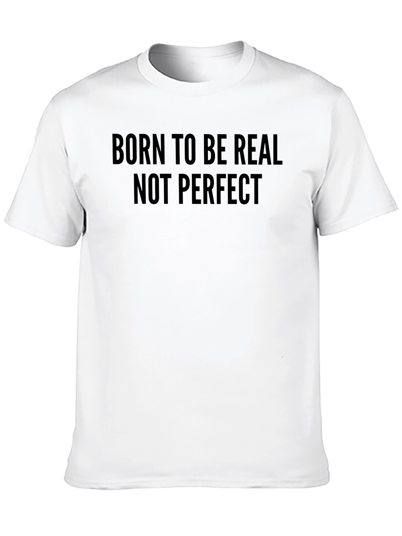 Black Born To Be Real Tee - Men's Graphic Print T-Shirt view 10
