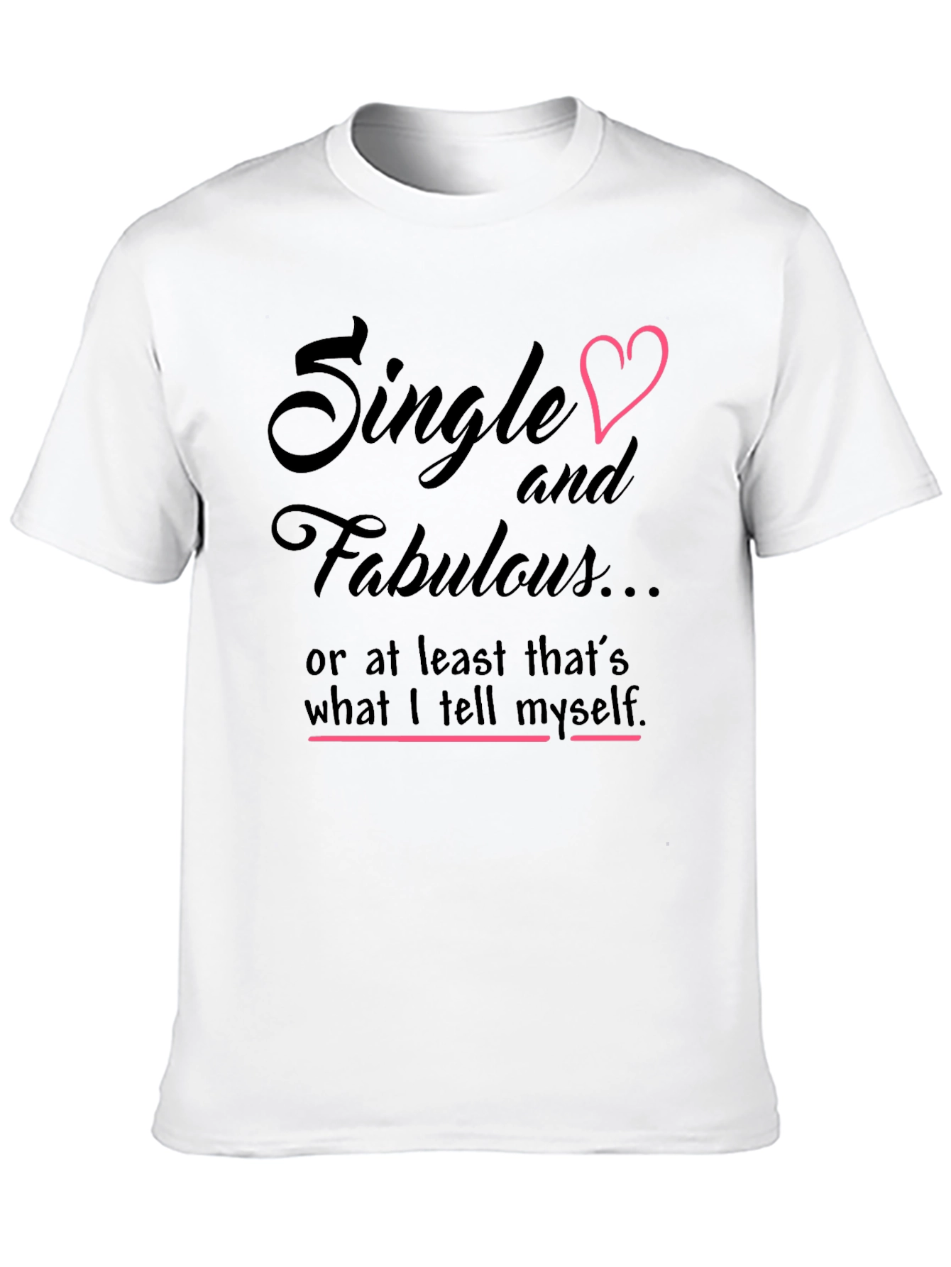 Black Single & Fabulous Graphic Tee - Black Cotton Shirt view 10