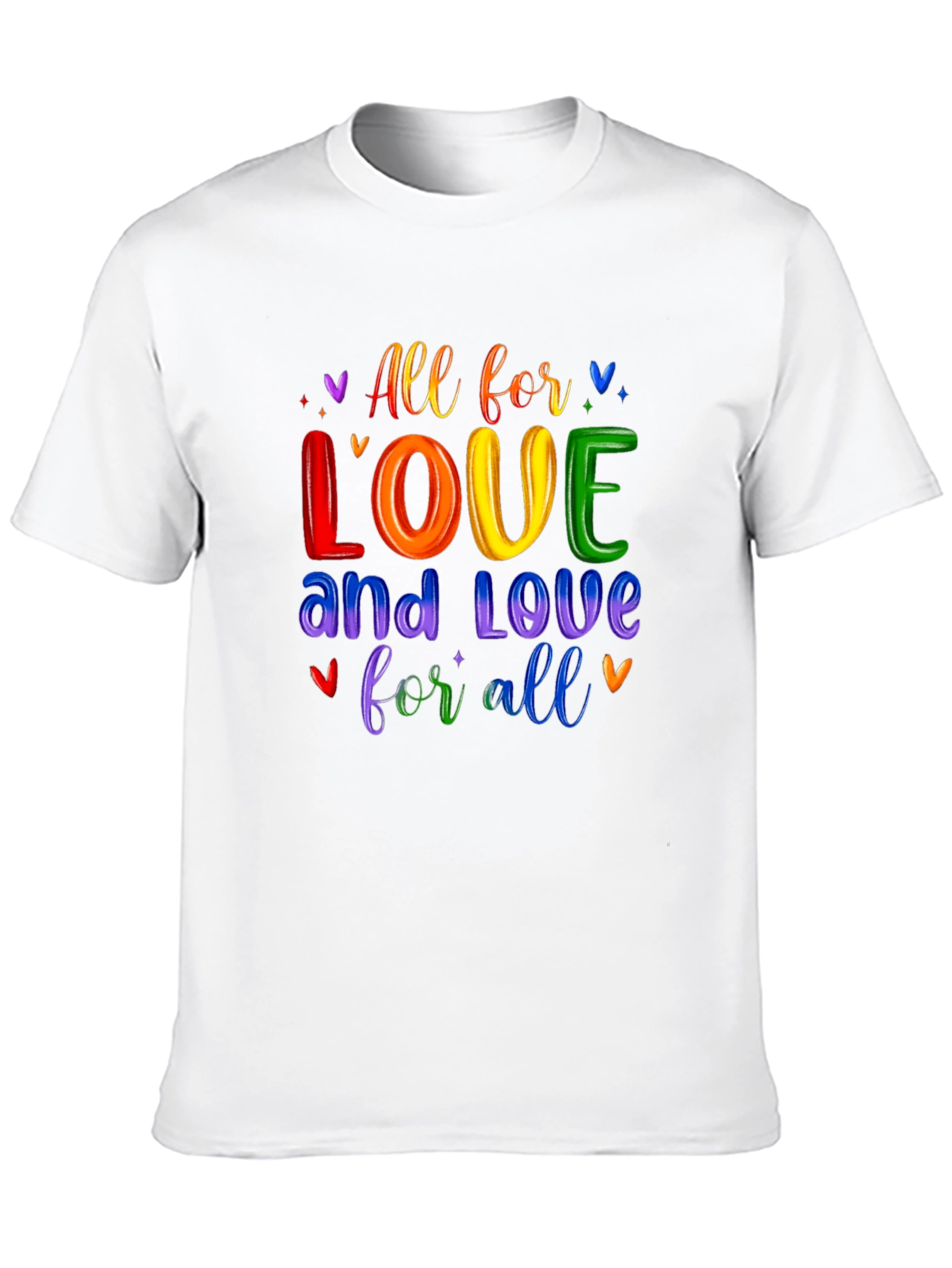 Black Love For All Rainbow Graphic Tee view 10