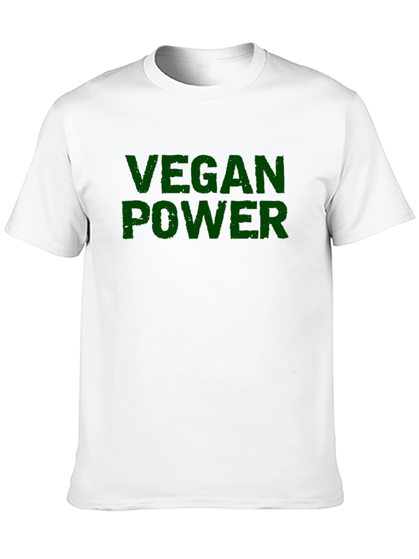 Vegan Power Graphic Tee - Black Cotton T-Shirt - 10