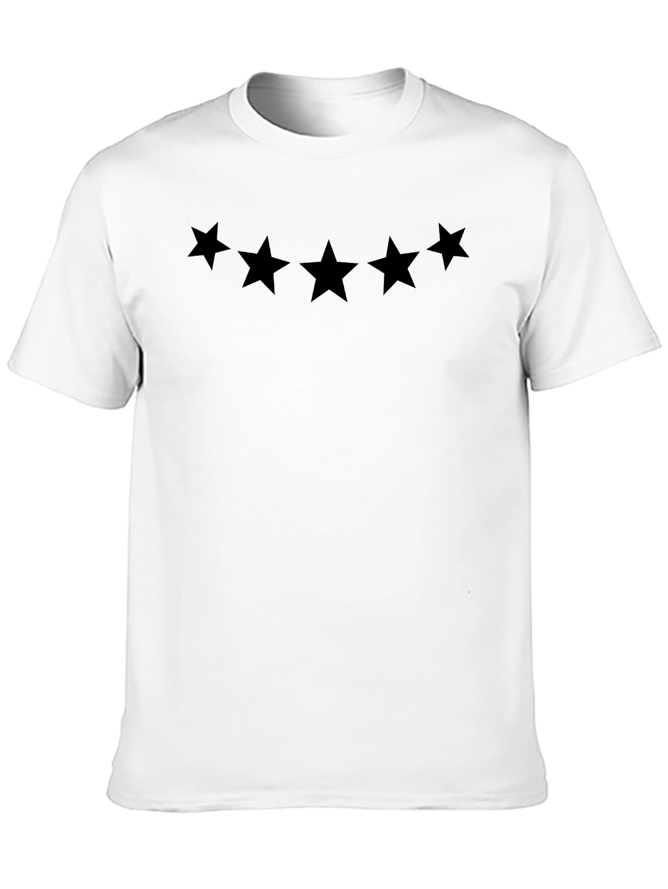 Black Men's Black Star Graphic Tee - Casual Comfort view 10