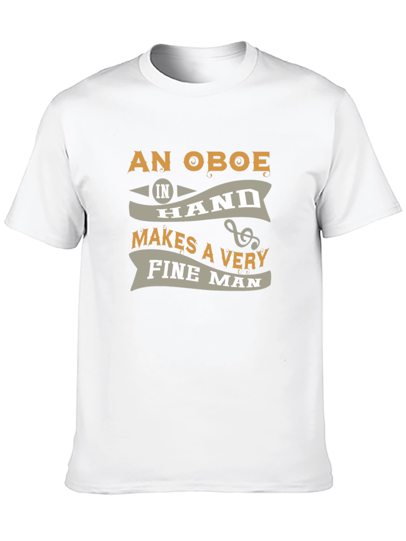 Black Oboe Fine Man Graphic T-Shirt view 10