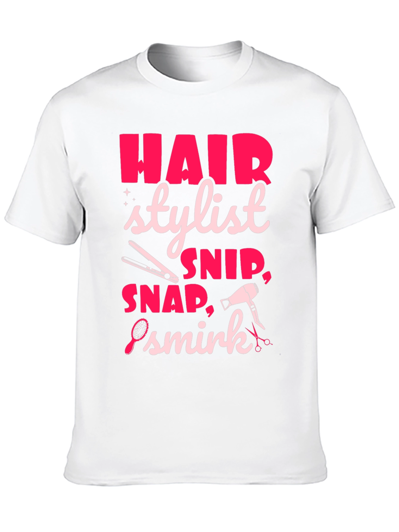 Black Hair Stylist Graphic Tee - Snip, Snap, Smirk! view 10