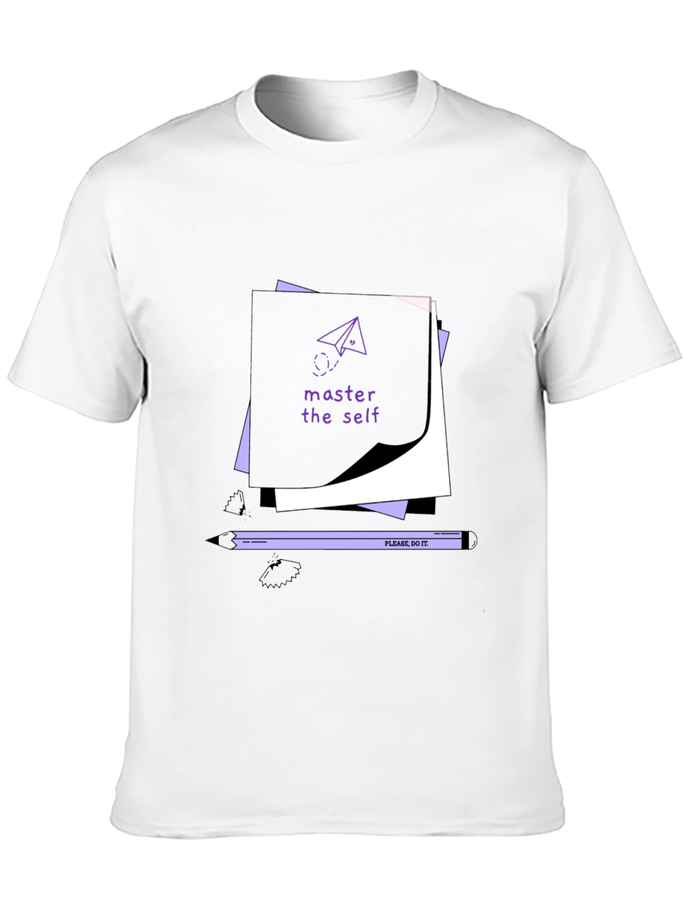 Black Master the Self Graphic Tee - Black view 10