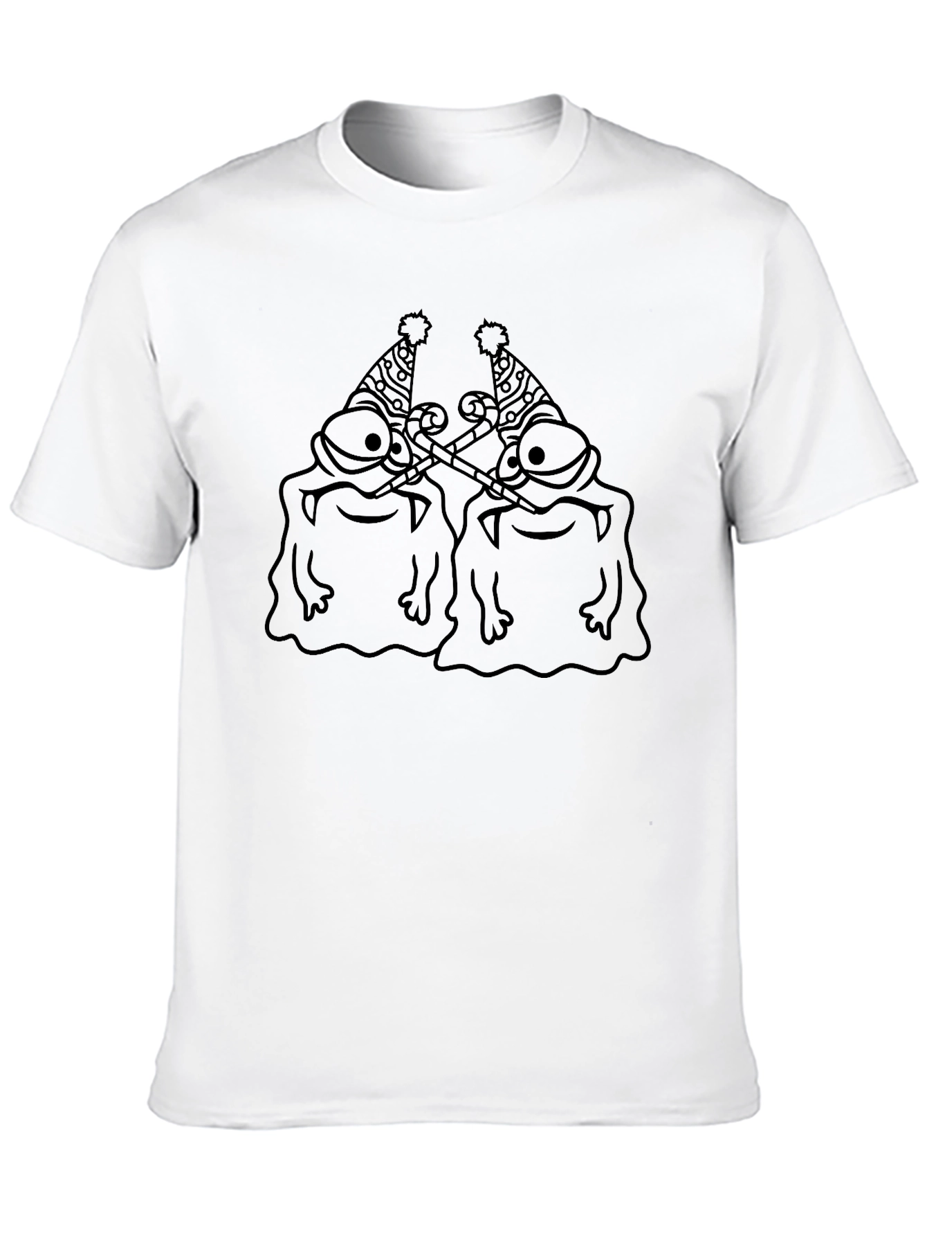 Black Party Blob Graphic Tee - Black view 10