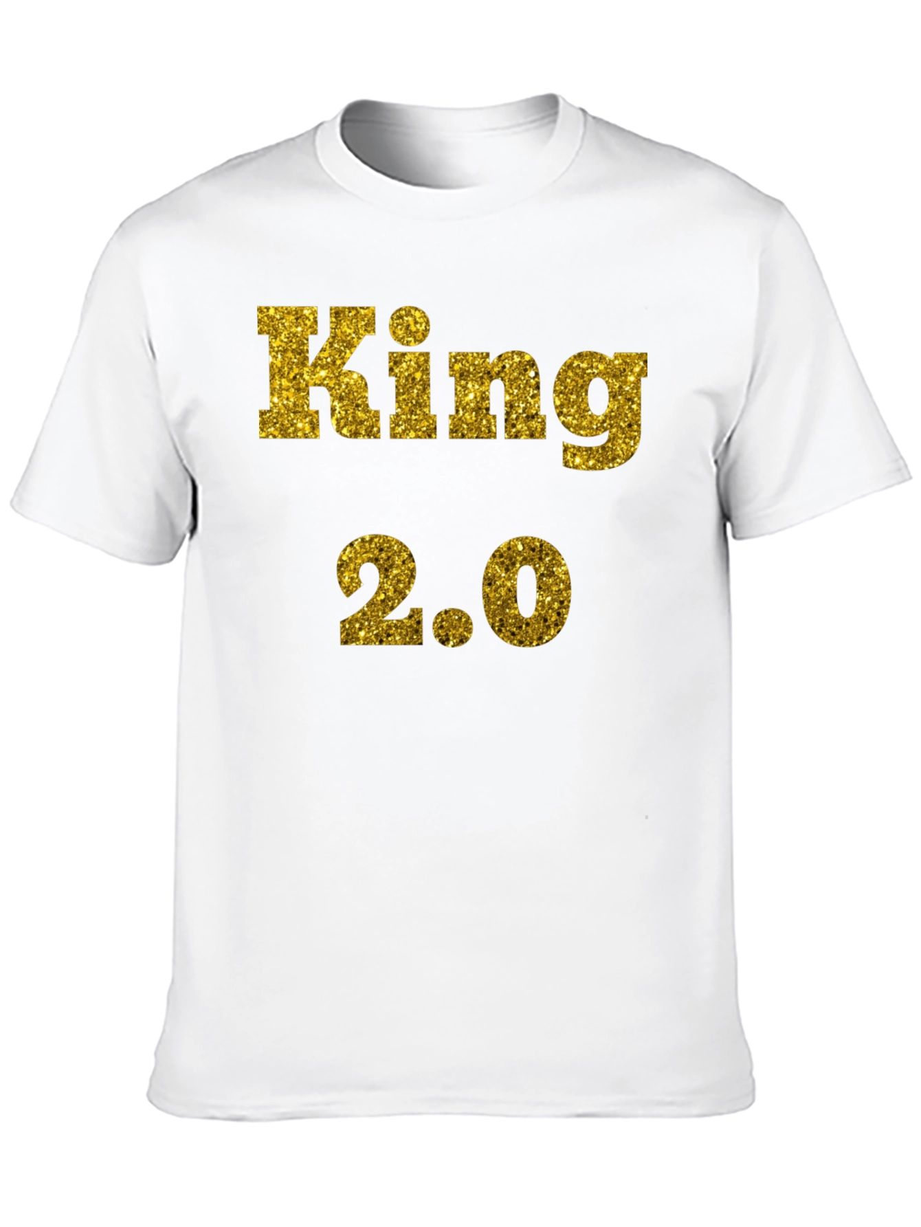 Black King 2.0 Glitter Print T-Shirt - Black view 10