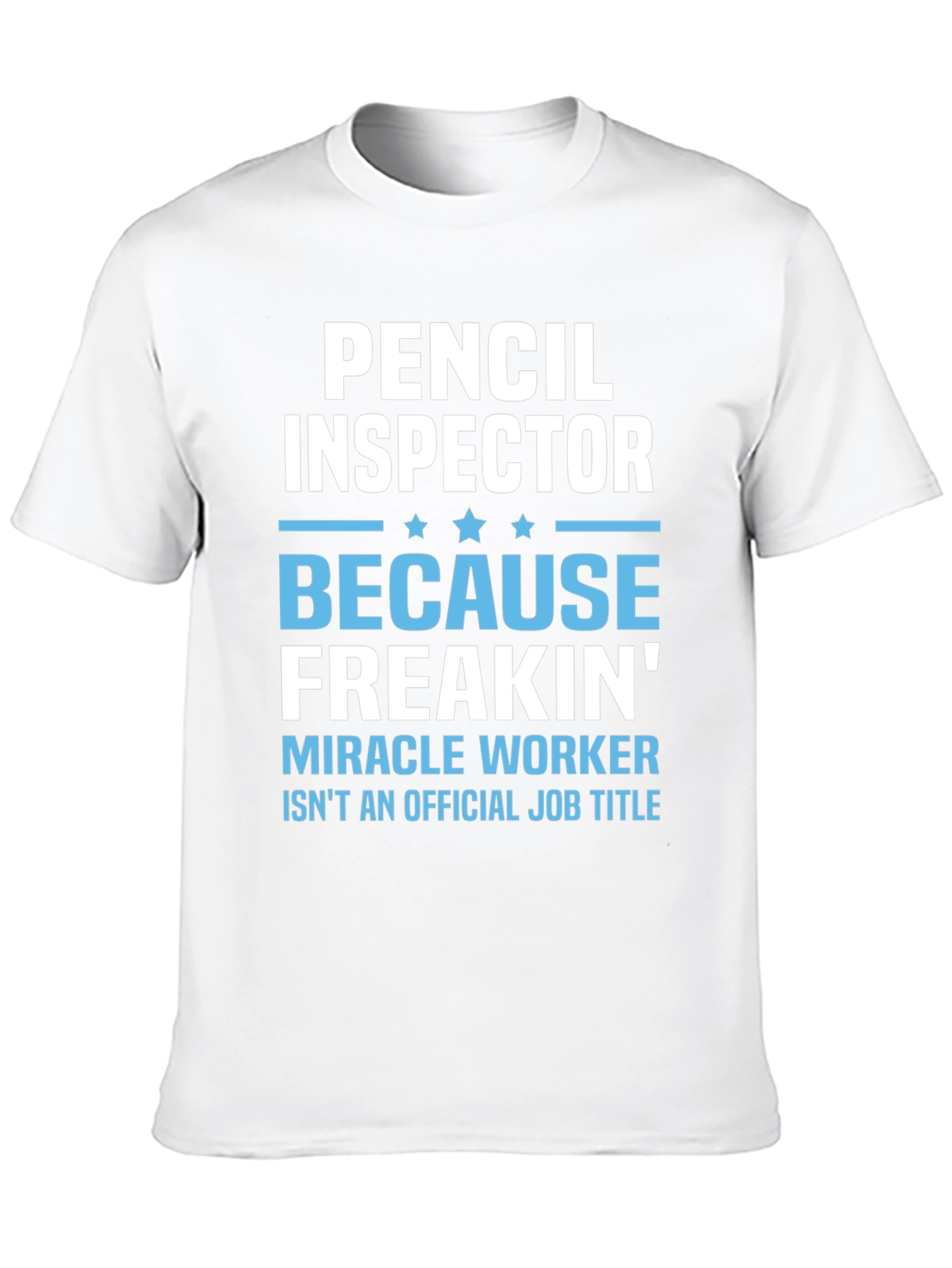 Black Pencil Inspector T-Shirt: Funny Job Title Tee view 10