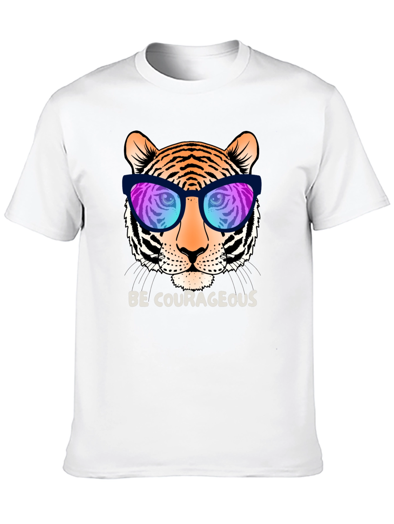Black Cool Tiger Graphic Tee - Be Courageous! view 10