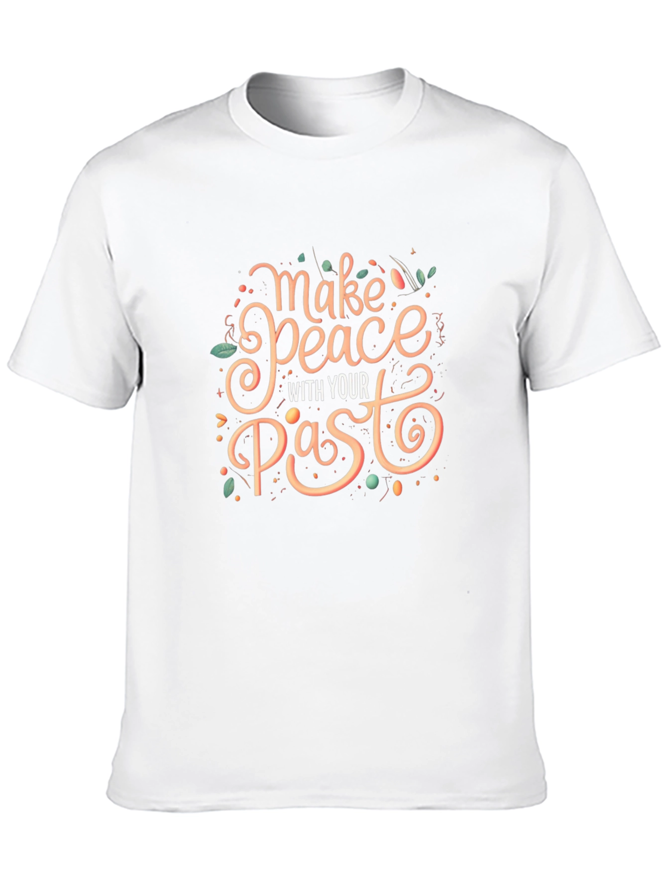 Black Make Peace With Your Past Graphic Tee view 10