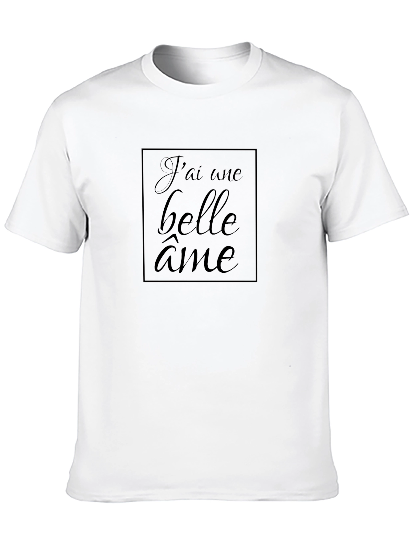 Black J'ai une belle âme Graphic T-Shirt view 10