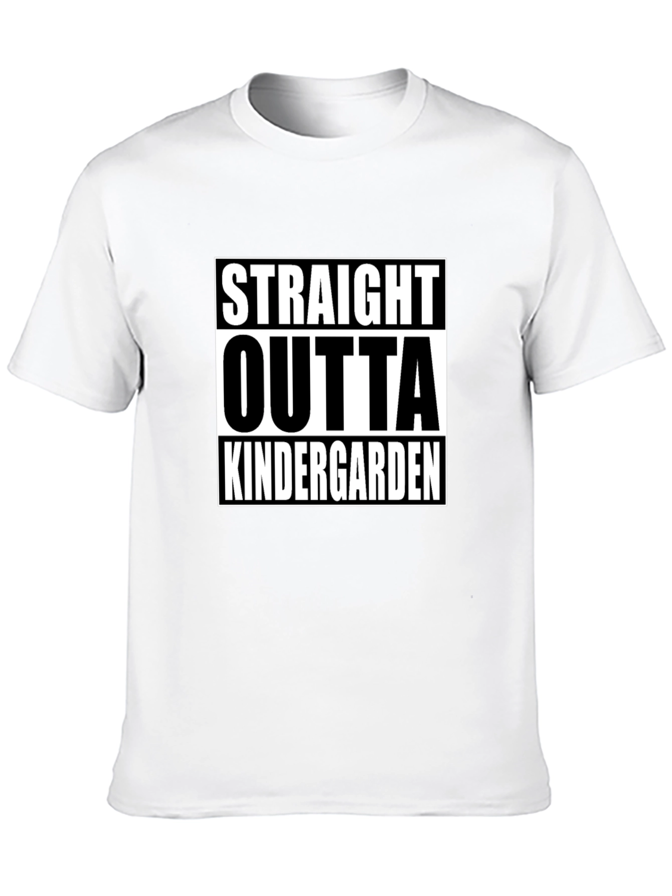 Black Straight Outta Kindergarten Black T-Shirt view 10