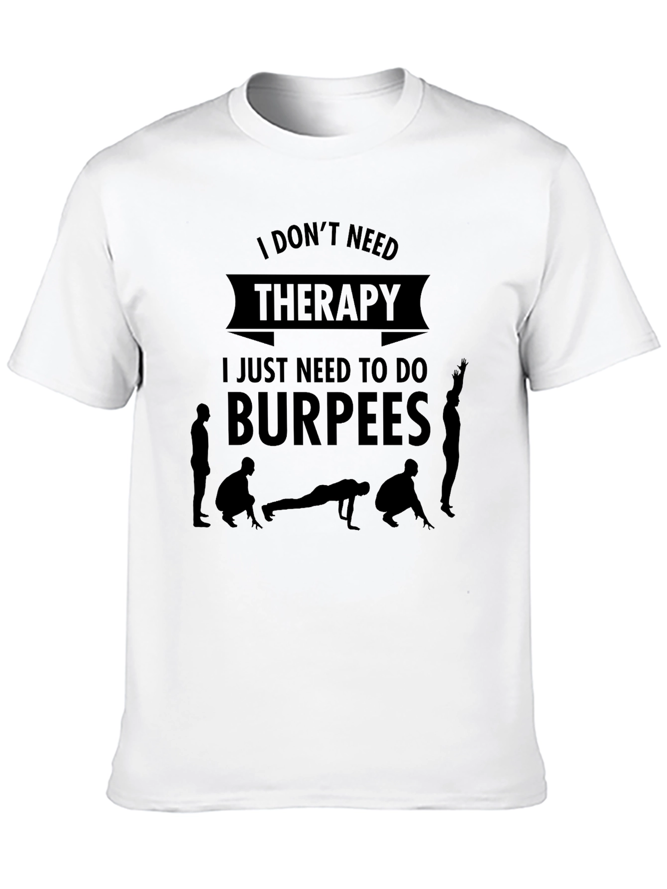 Black Therapy Burpees Graphic Tee view 10