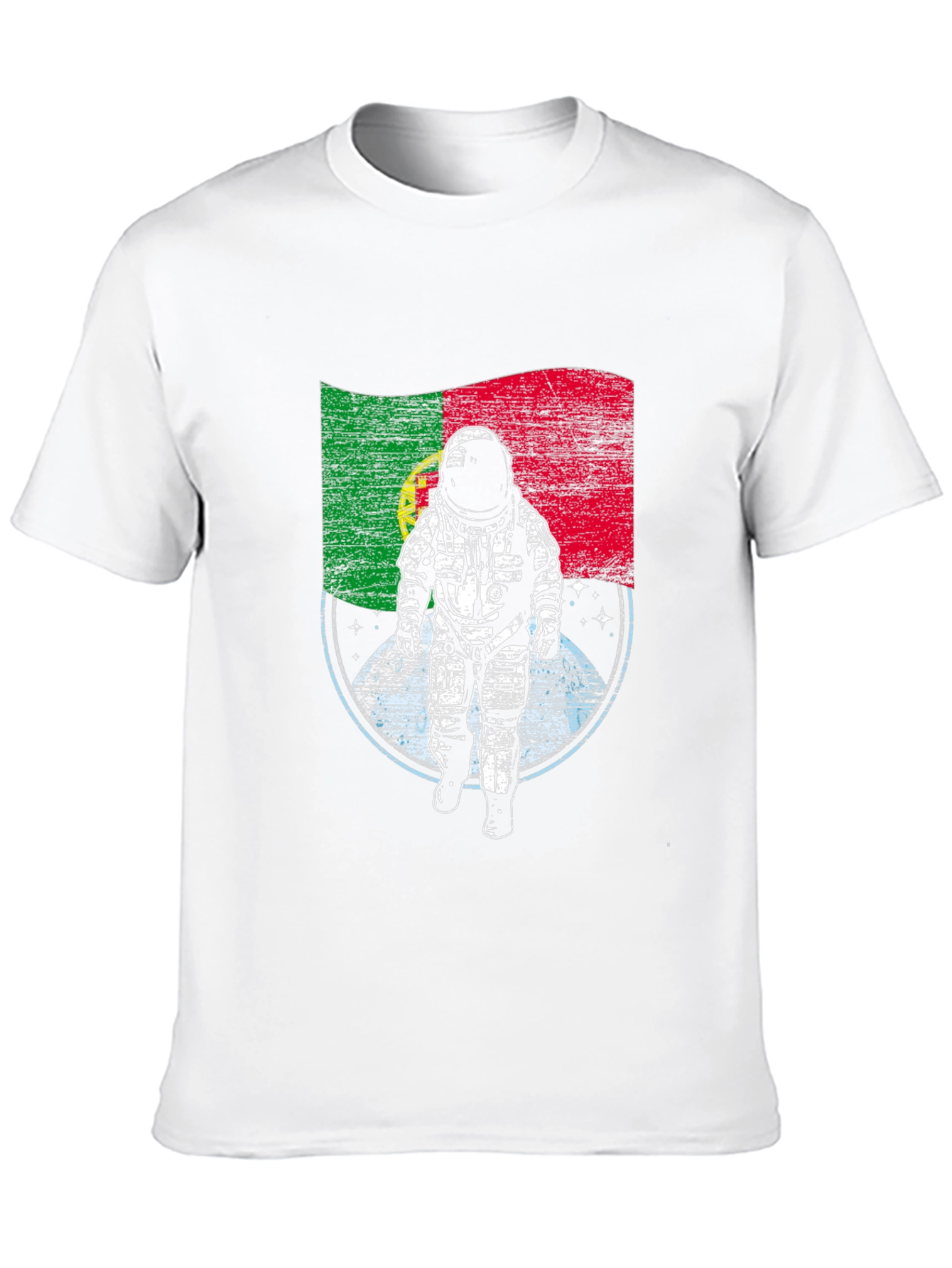 Black Portugal Astronaut T-Shirt - Space Adventure Tee view 10
