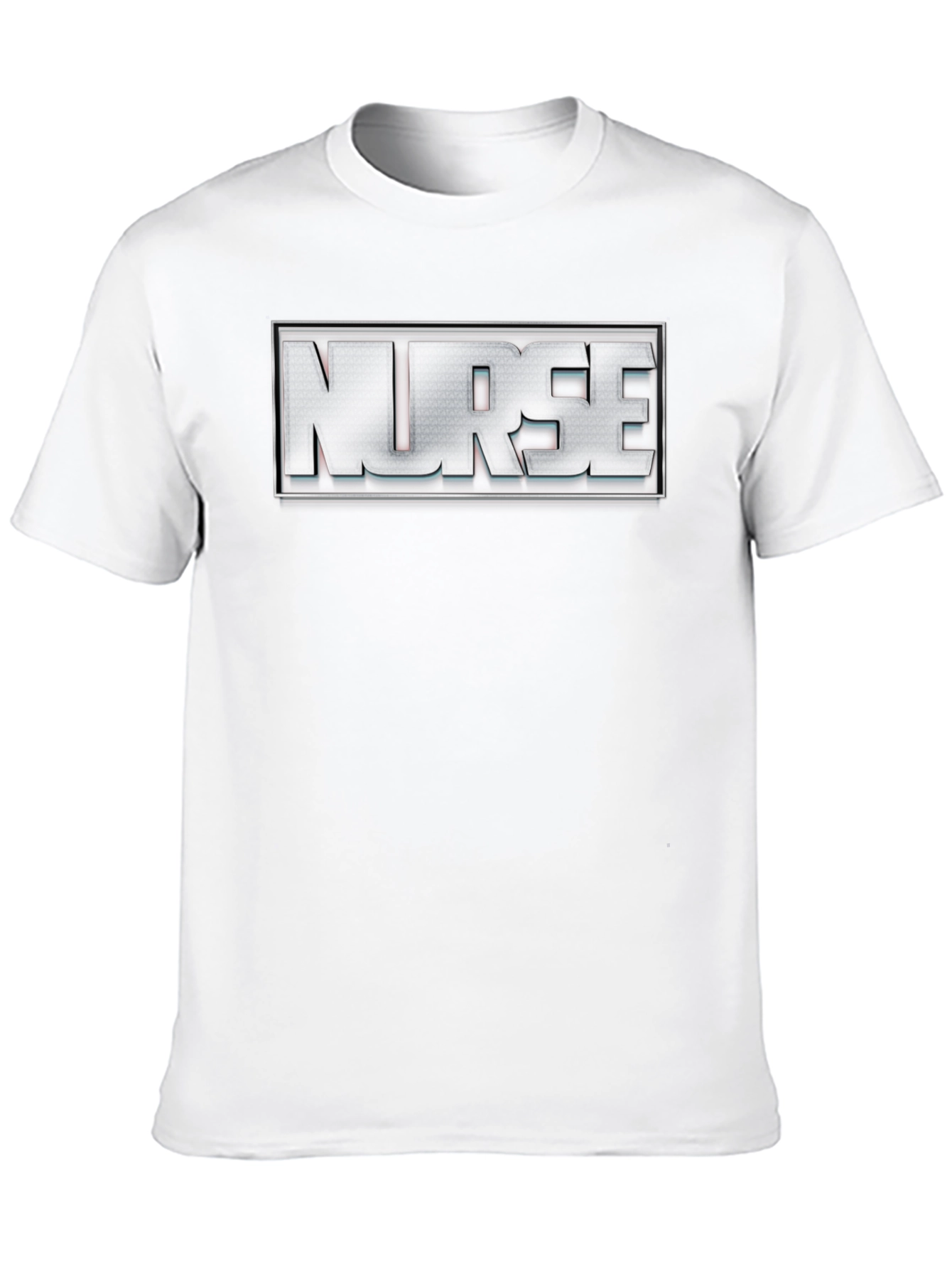 Black Nurse T-Shirt - Silver Logo view 10