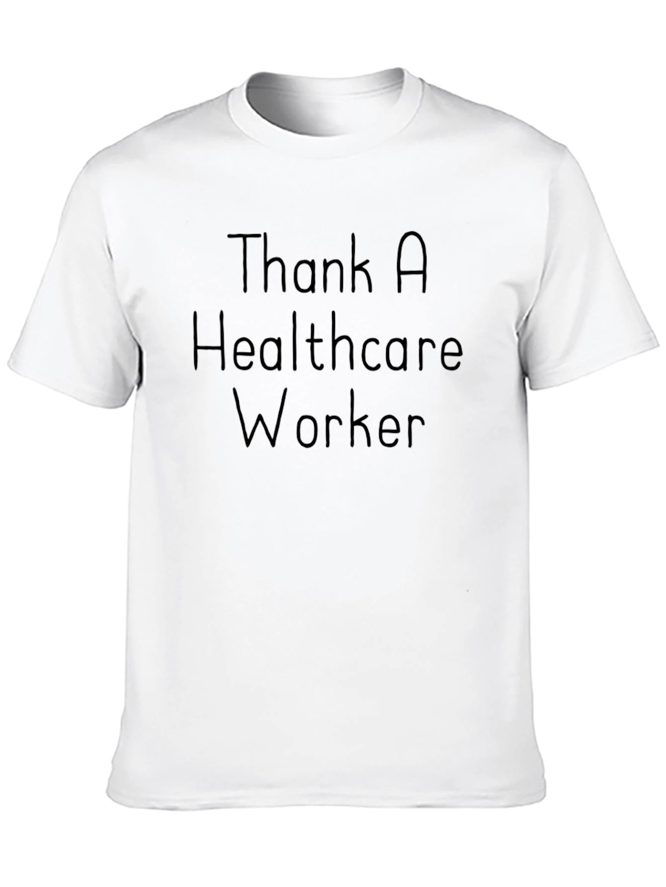 Black Thank a Healthcare Worker T-Shirt view 10