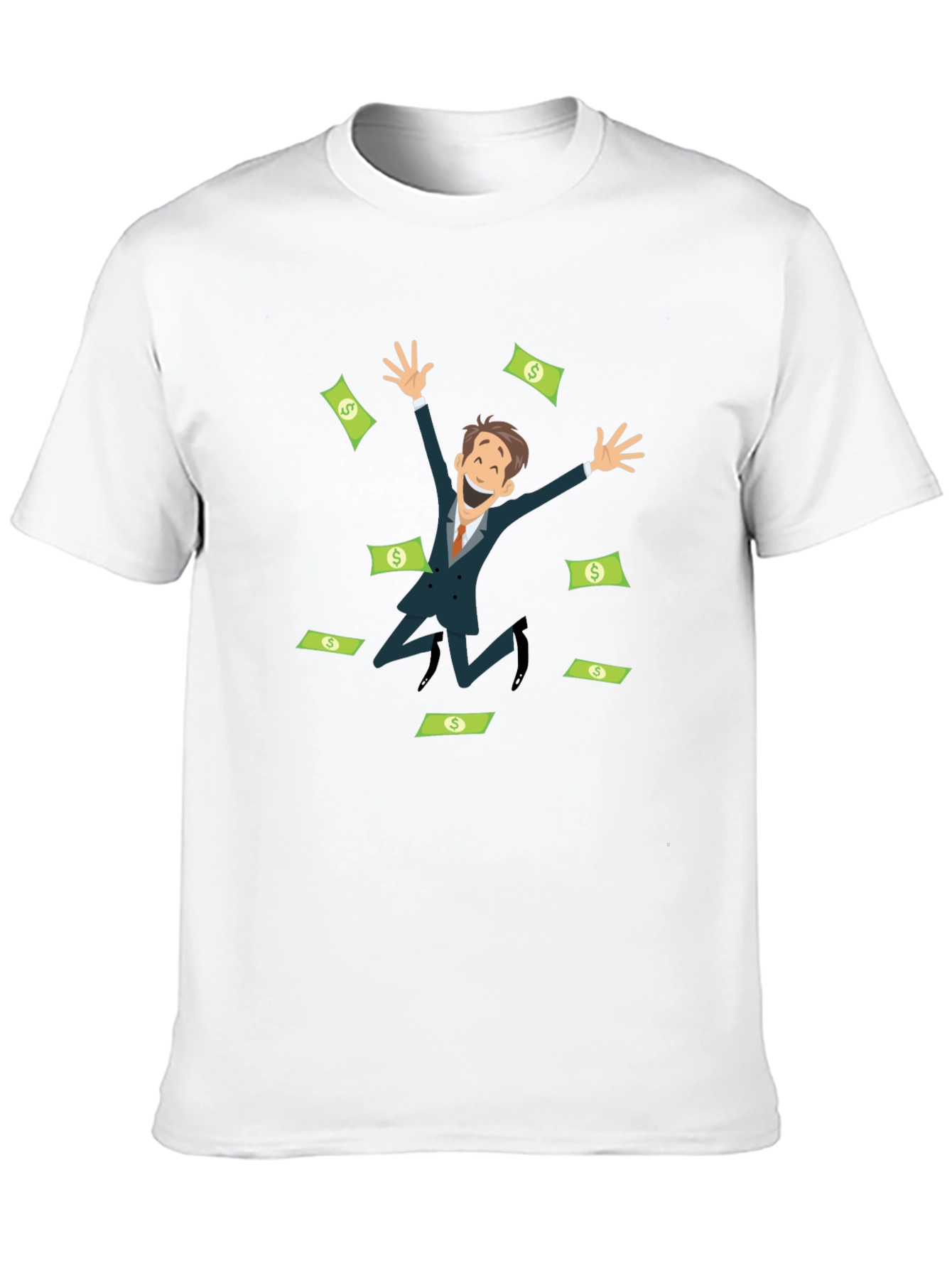 Black Money Man Graphic T-Shirt view 10