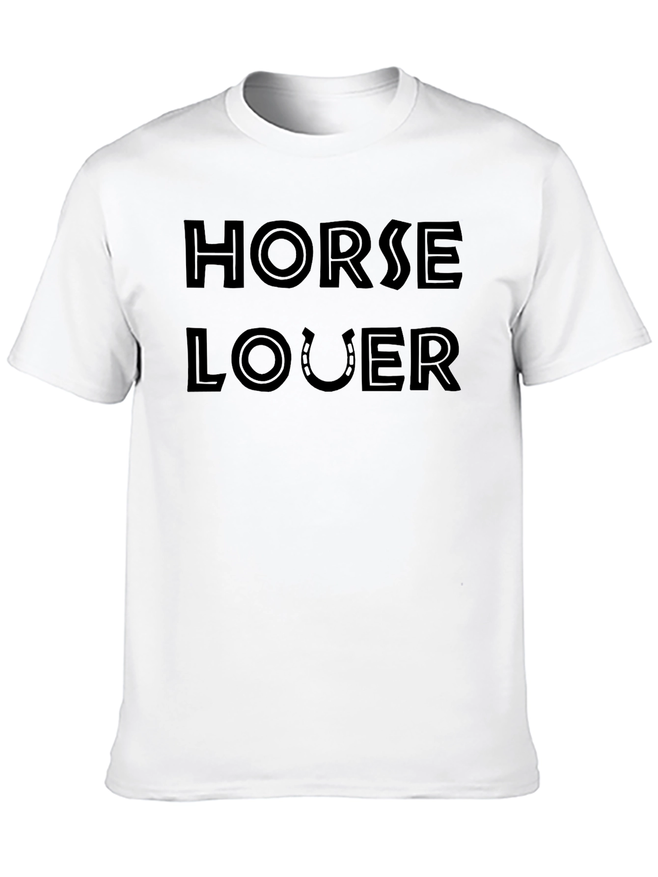 Black Horse Lover T-Shirt - Equestrian Style, Soft Cotton view 10
