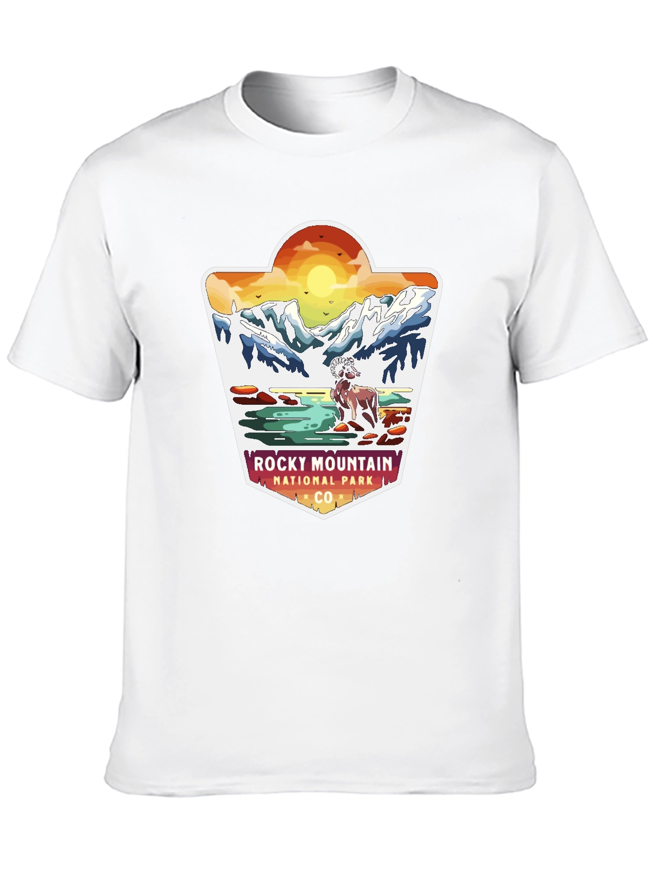 Black Rocky Mountain National Park Graphic Tee view 10